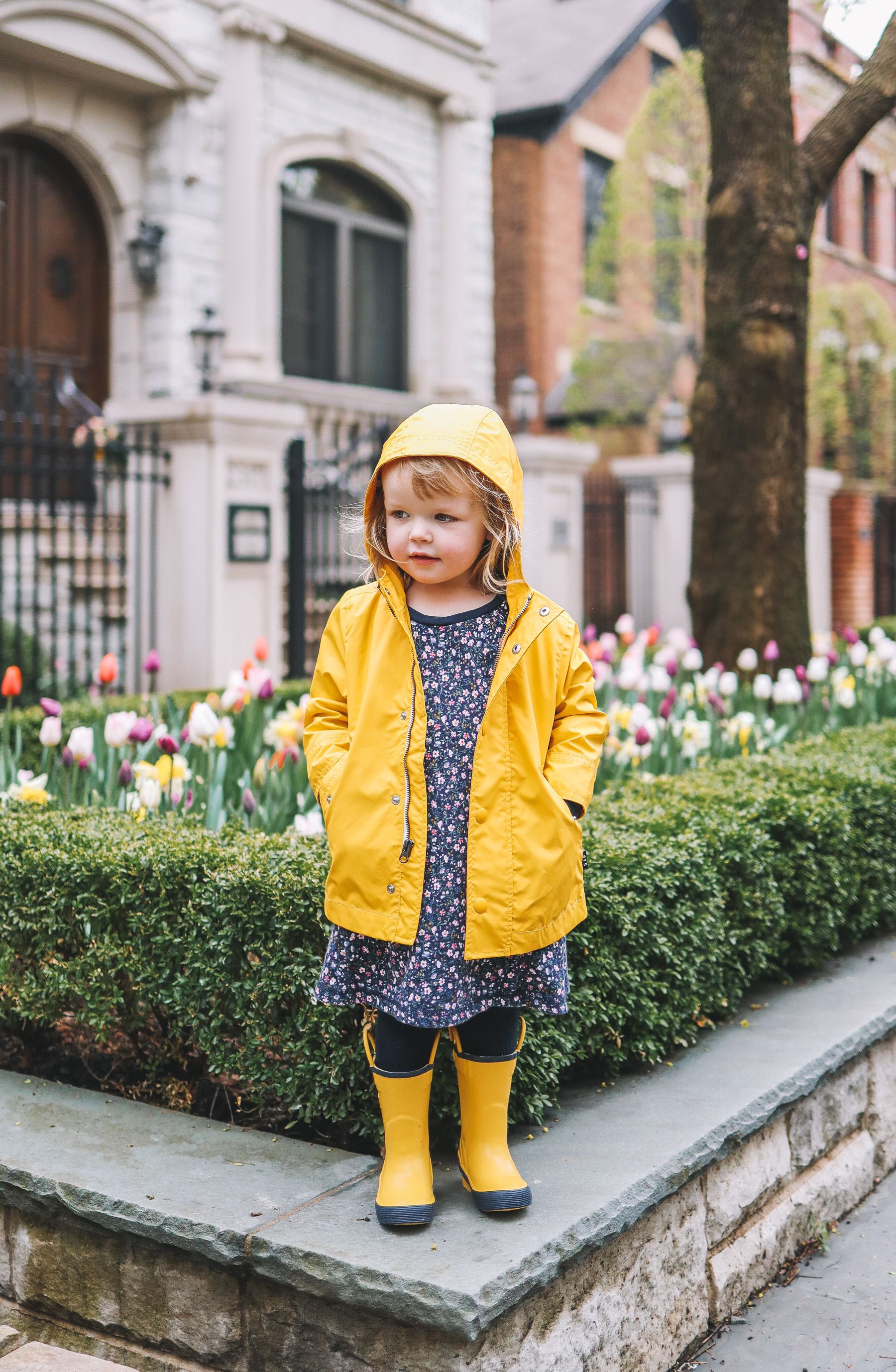 April Showers & Preppy Rainy Day Outfit