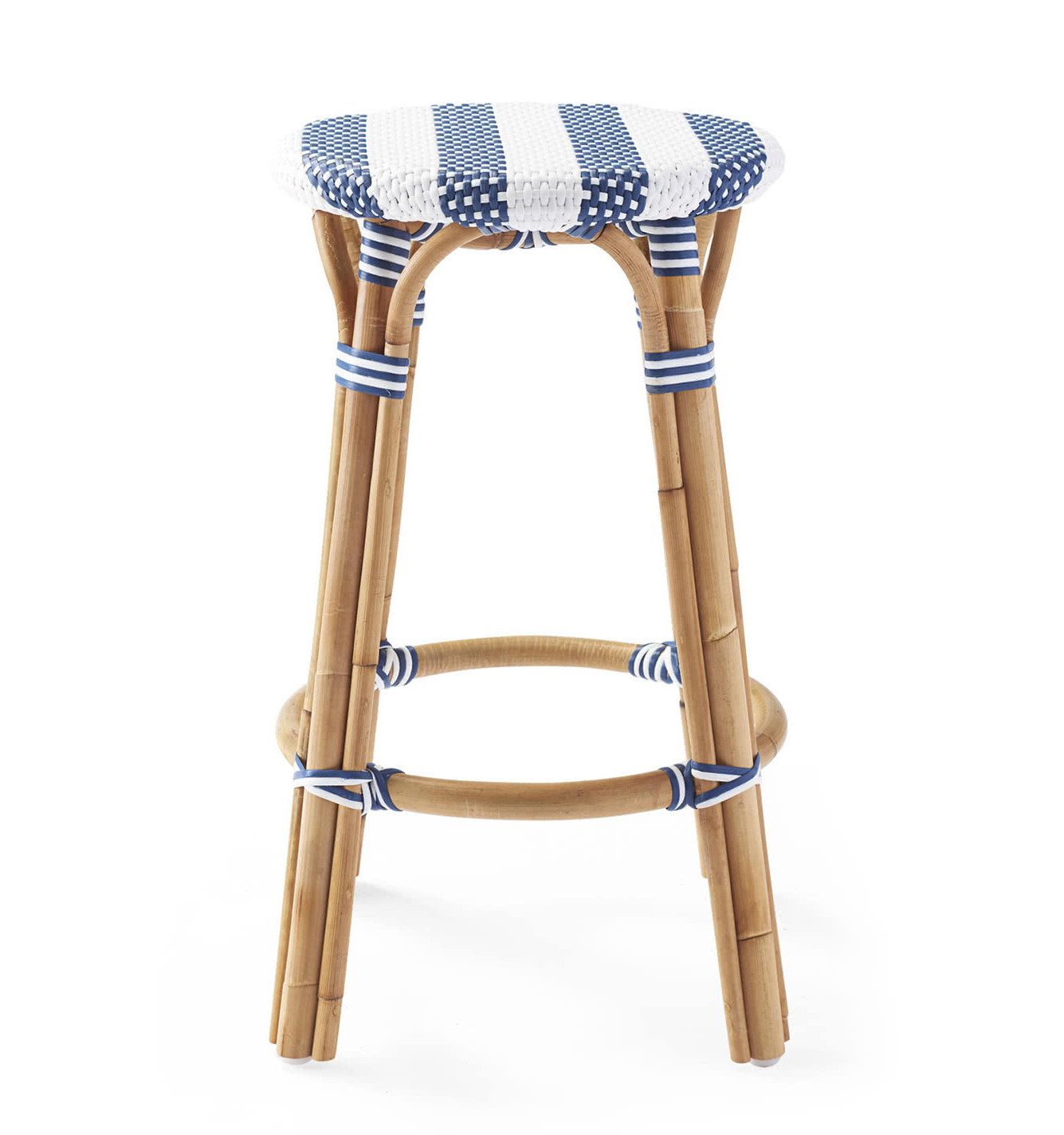 Striped Riviera Stool