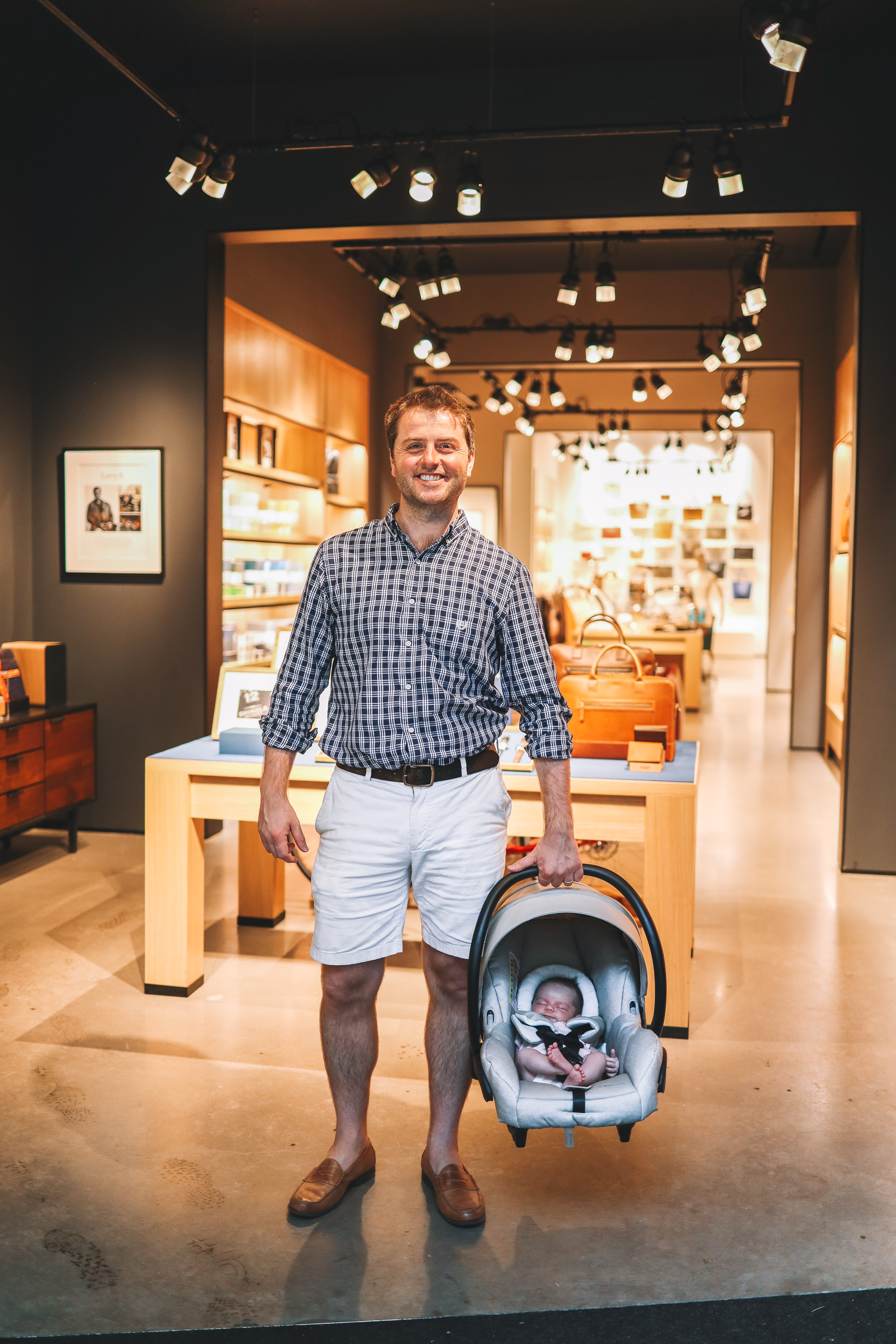 Mitch Larkin and baby Lucy