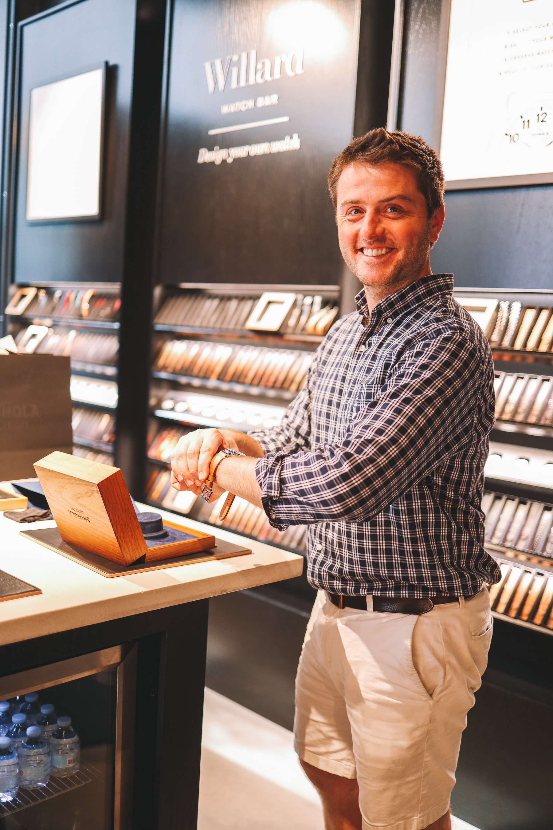 Mitch Larkin is at Shinola Store in Detroit