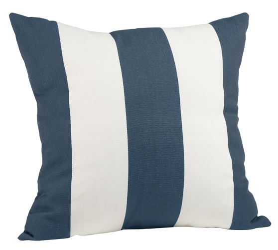 Indoor/Outdoor Striped Pillow