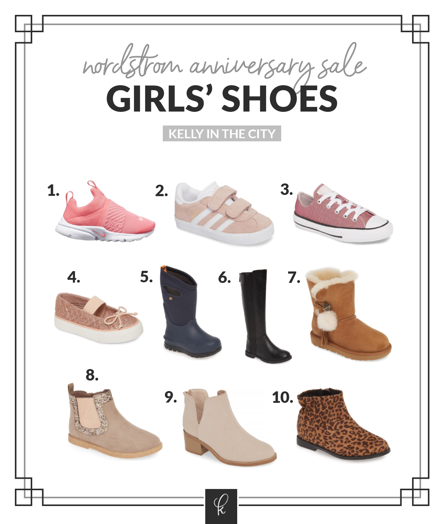 Emma and Lucy's Nordstrom Anniversary Sale Picks of girls' shoes