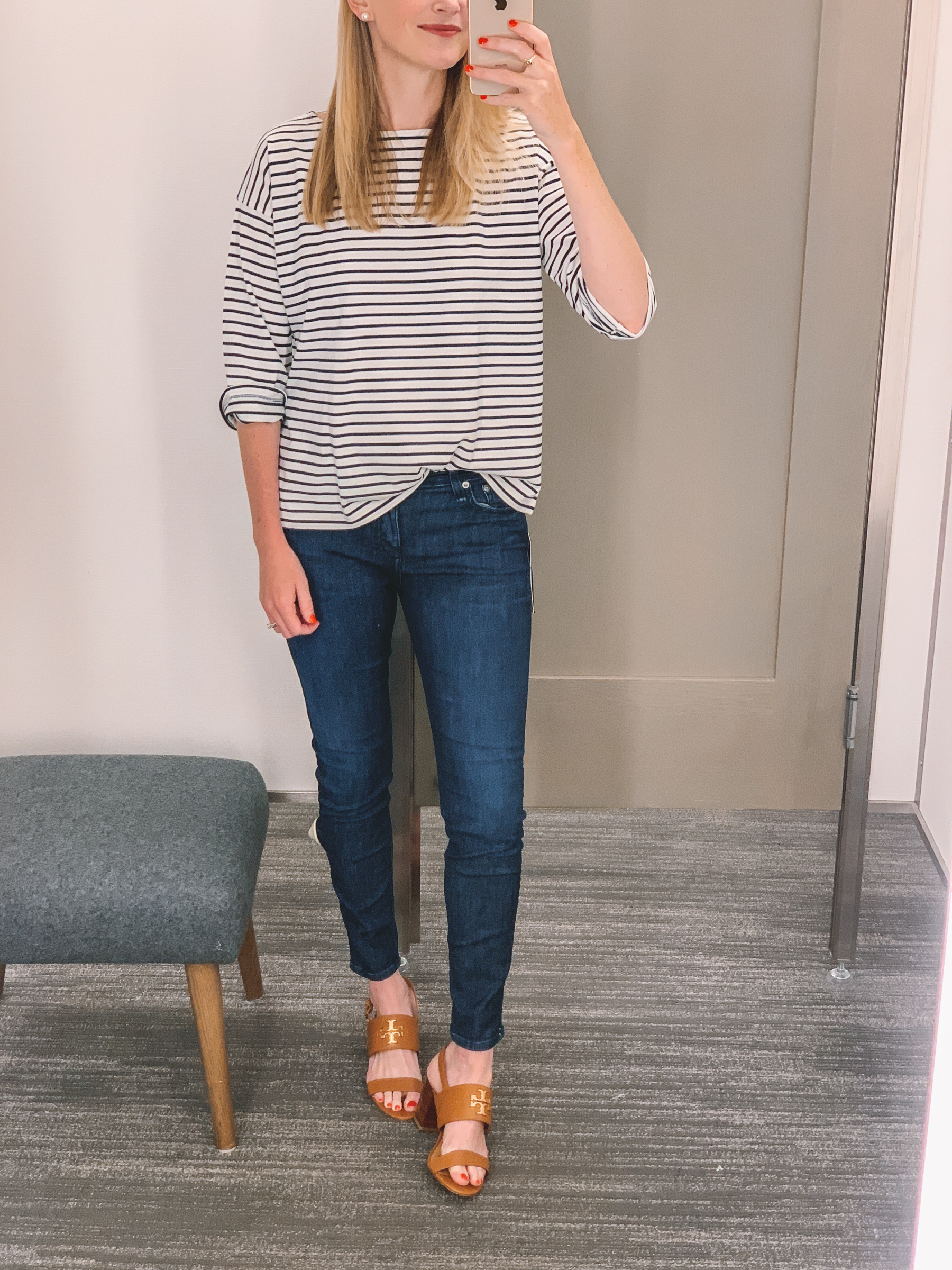 J.Crew Oversized Striped Tee