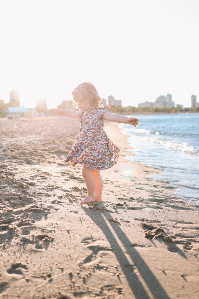 North Avenue Beach - Daughter in the Water | Kelly in the City