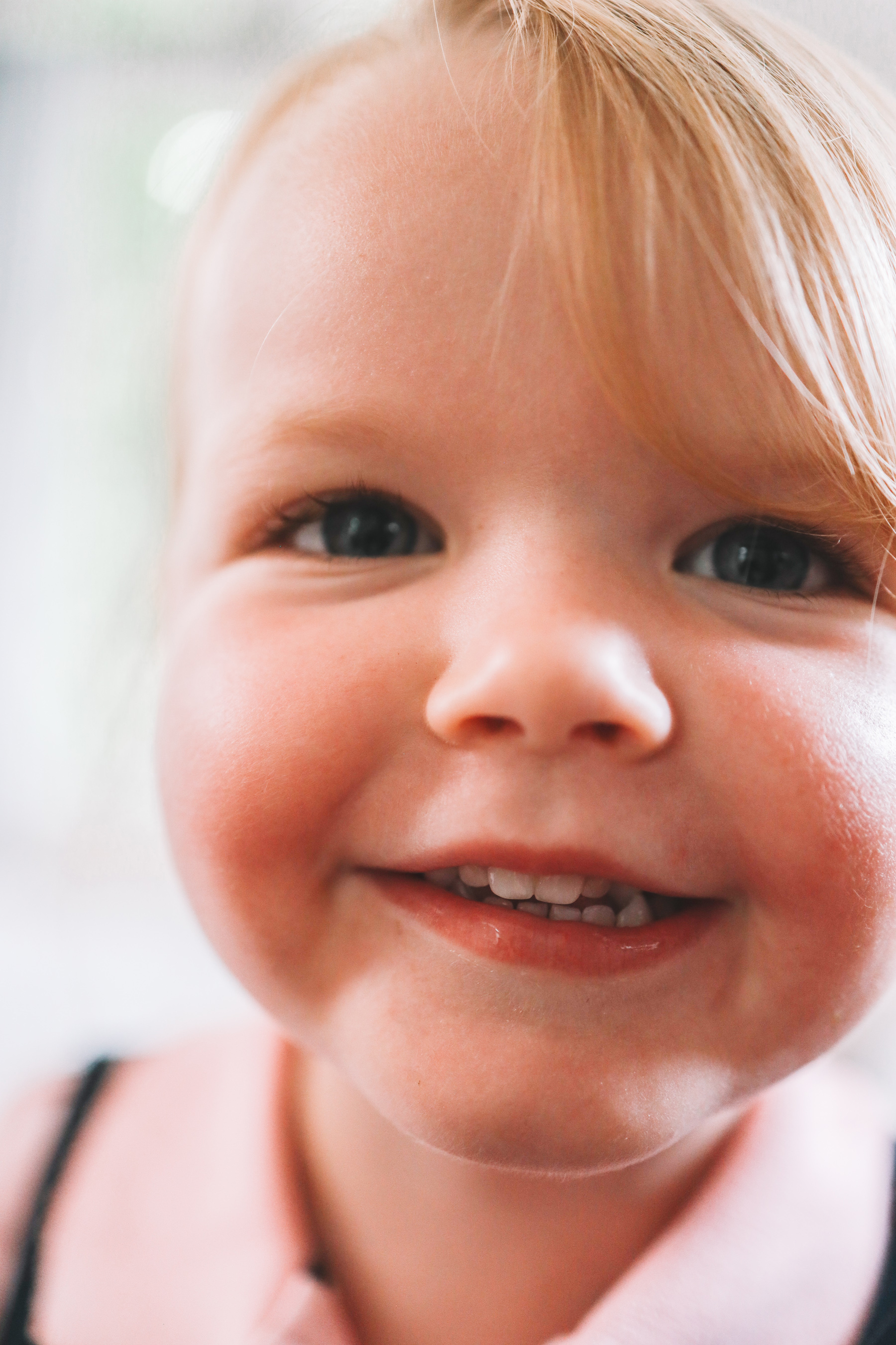 a close up of a girl