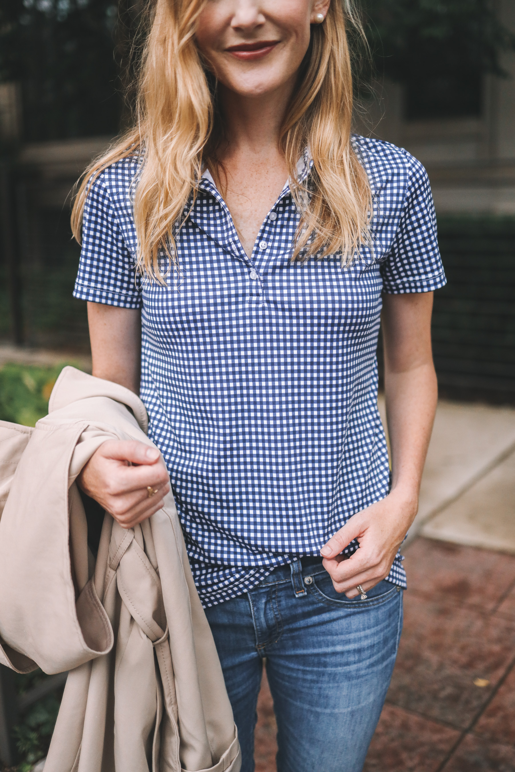 Lands' End Gingham Polo from Walmart