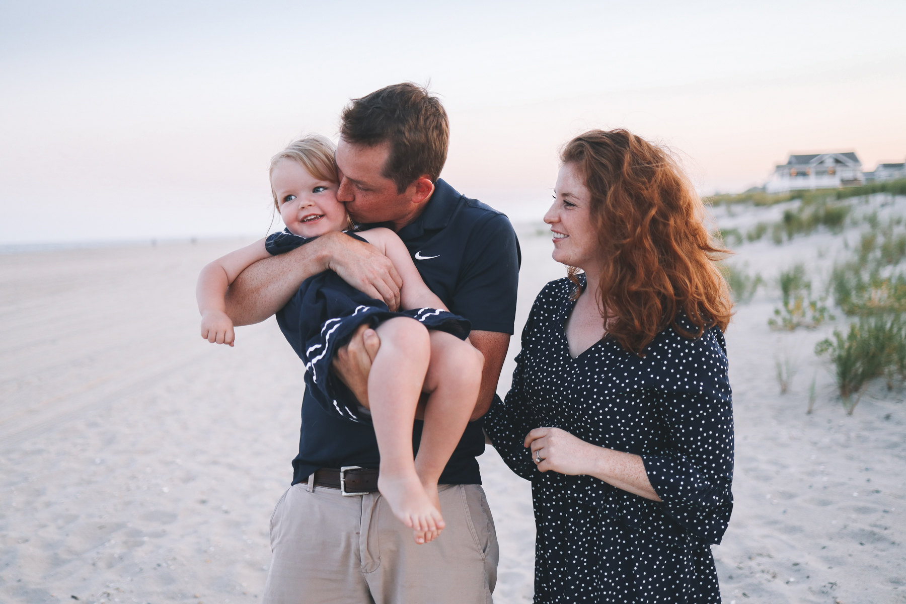 relatives love the babies on the beach