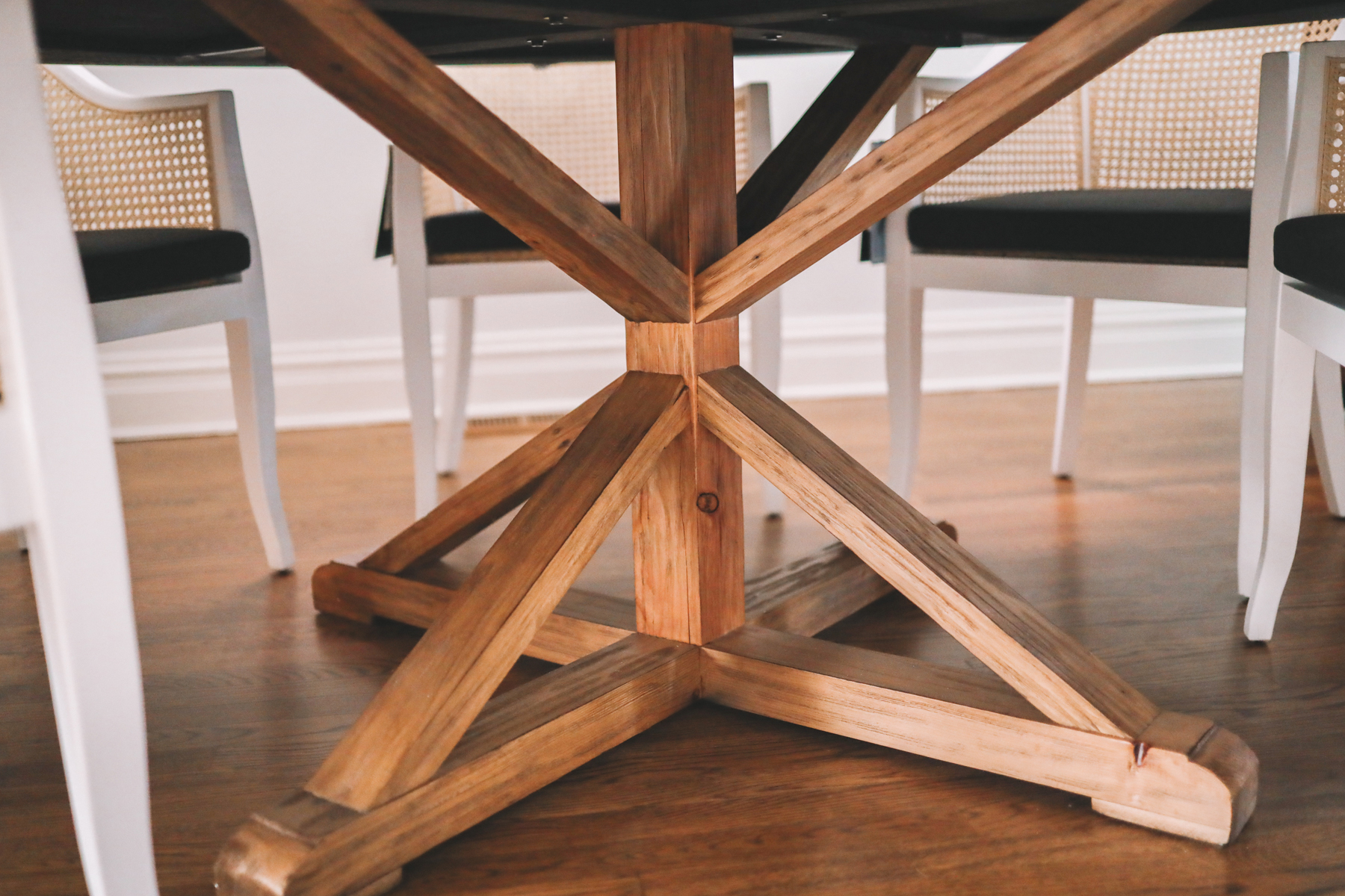 Pine Dining Table underside