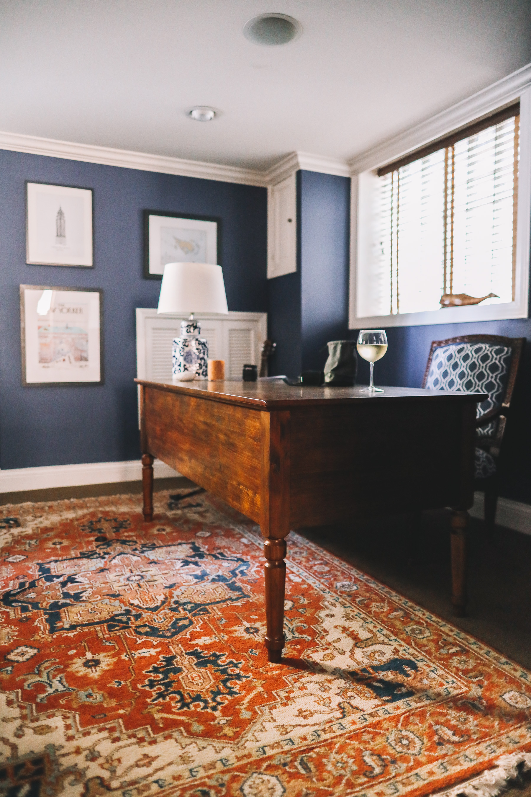 navy blue office