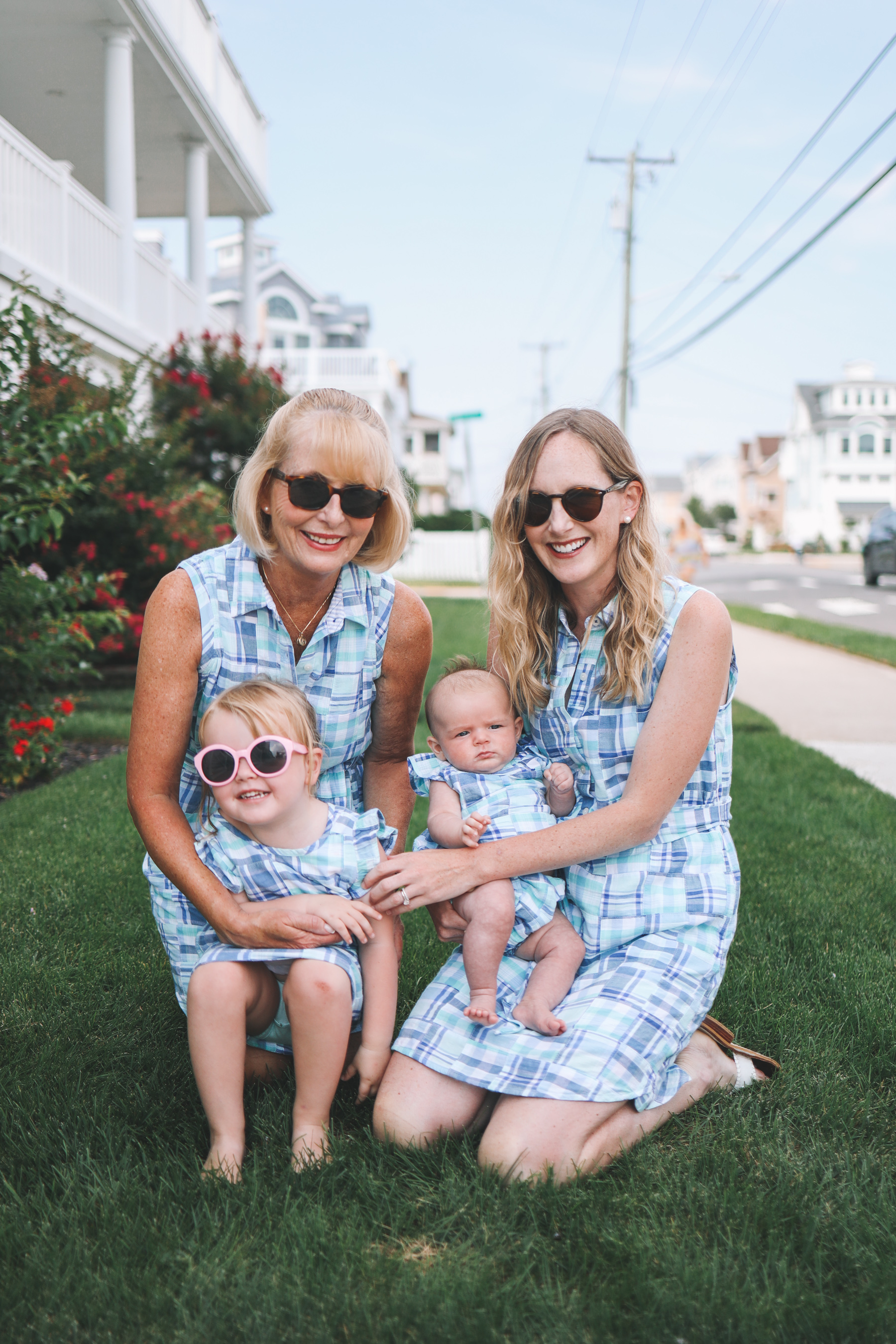 All four women in the same outfit