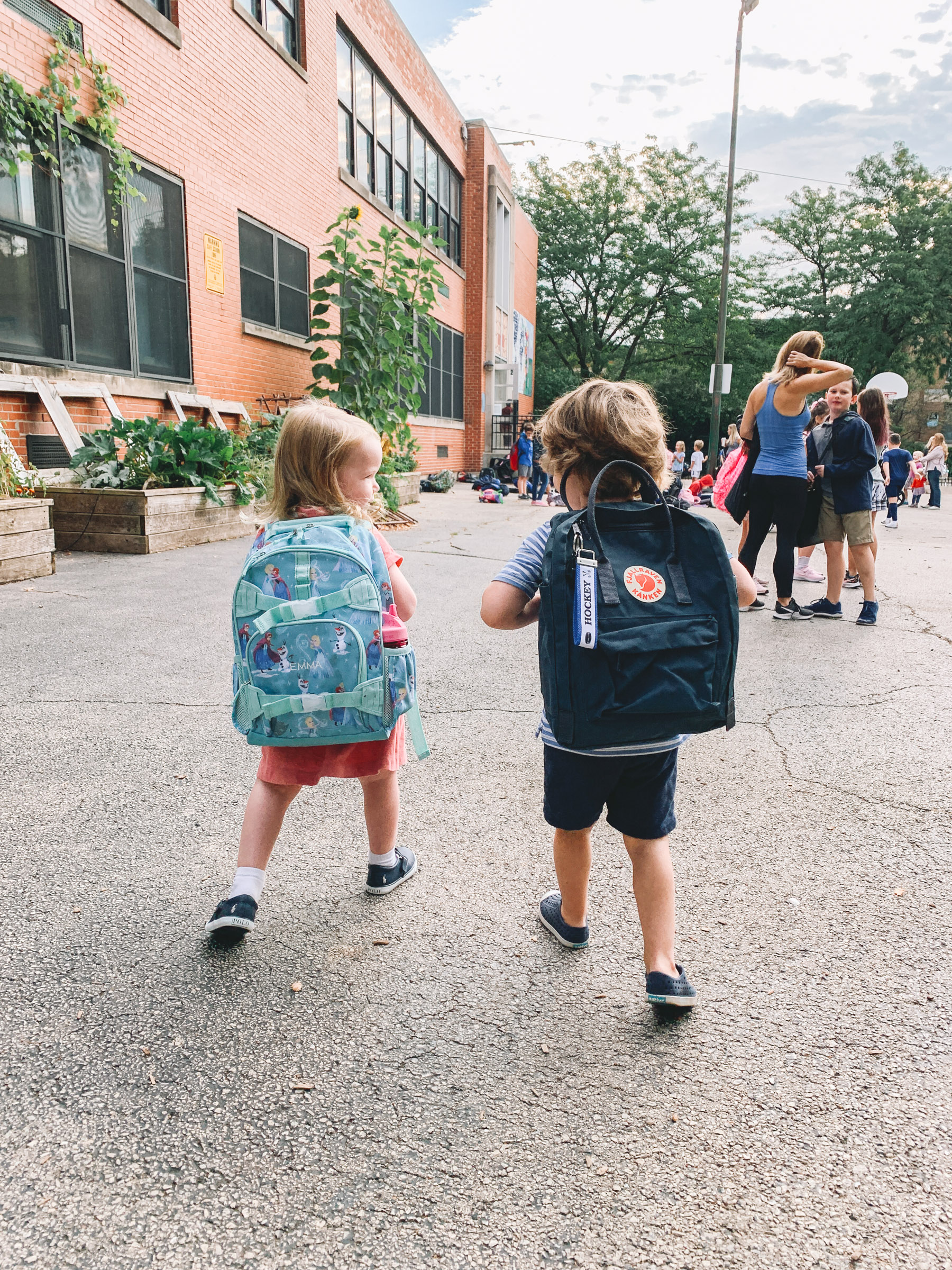 a girl on her First Day of Pre-School