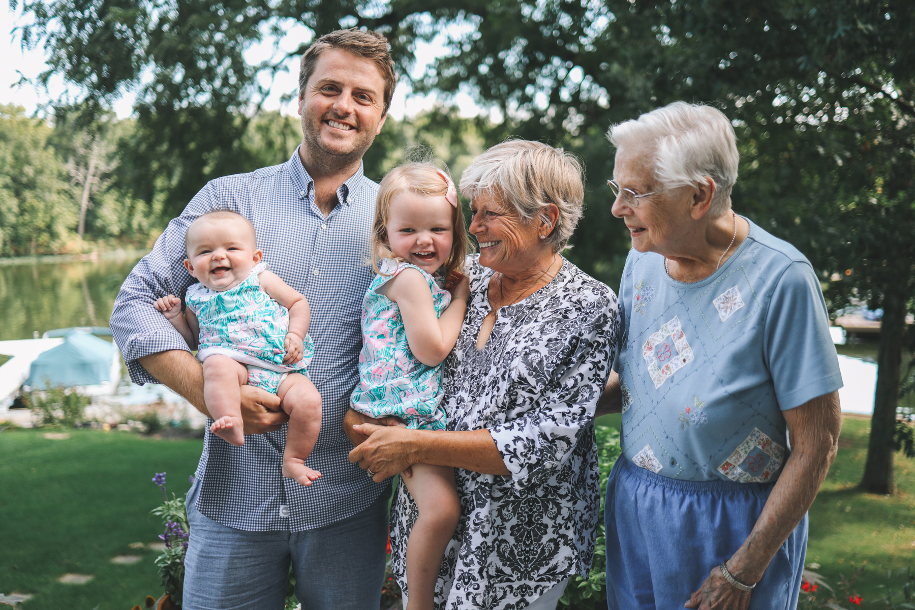 family generations caught in one image