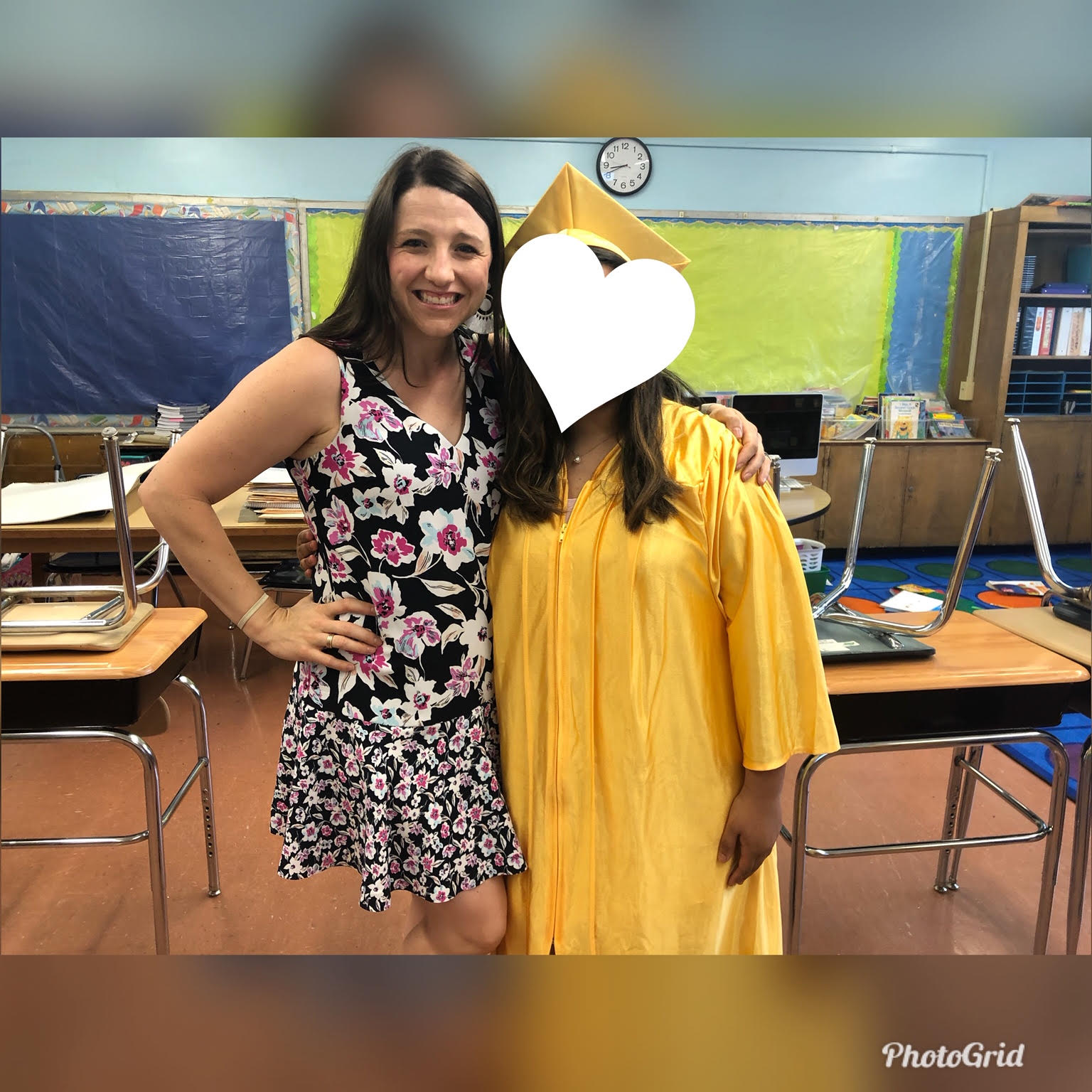 photos of a teacher in need of donations