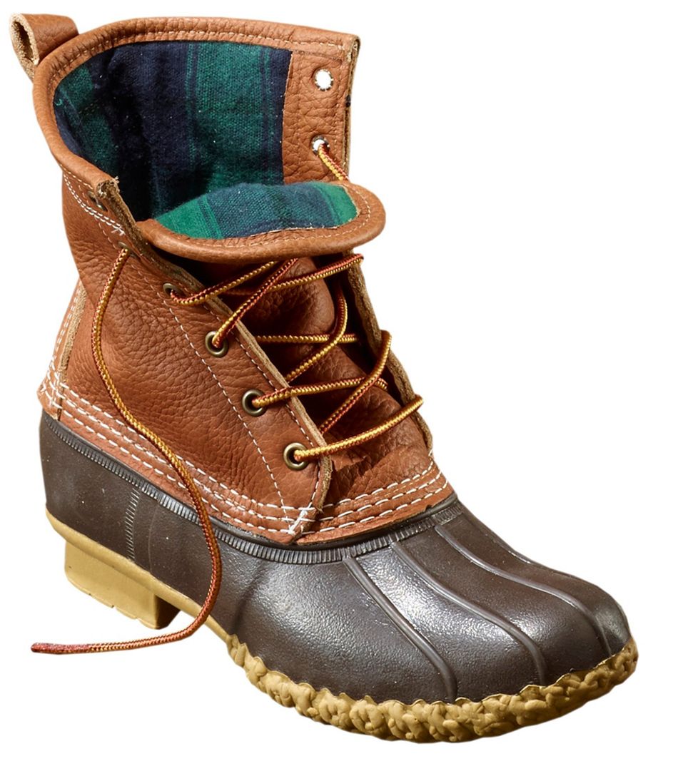 bean boots flannel lined