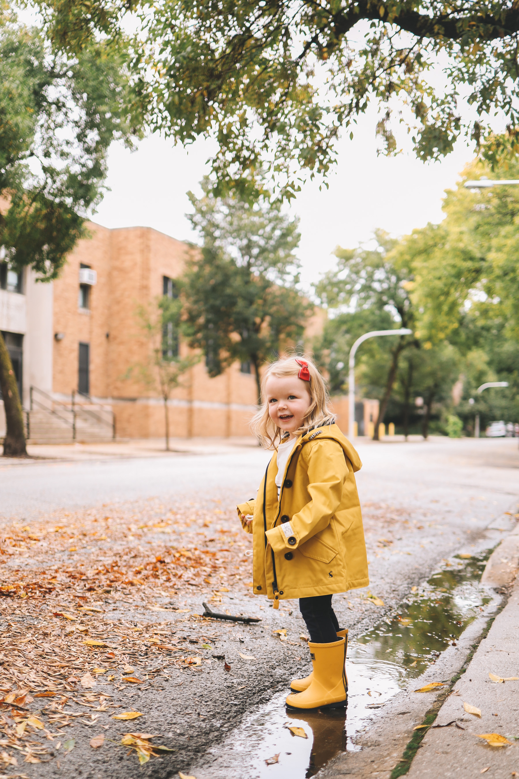 Joules Rain Gear Larkins in Yellow Rain Coats Kelly in the City