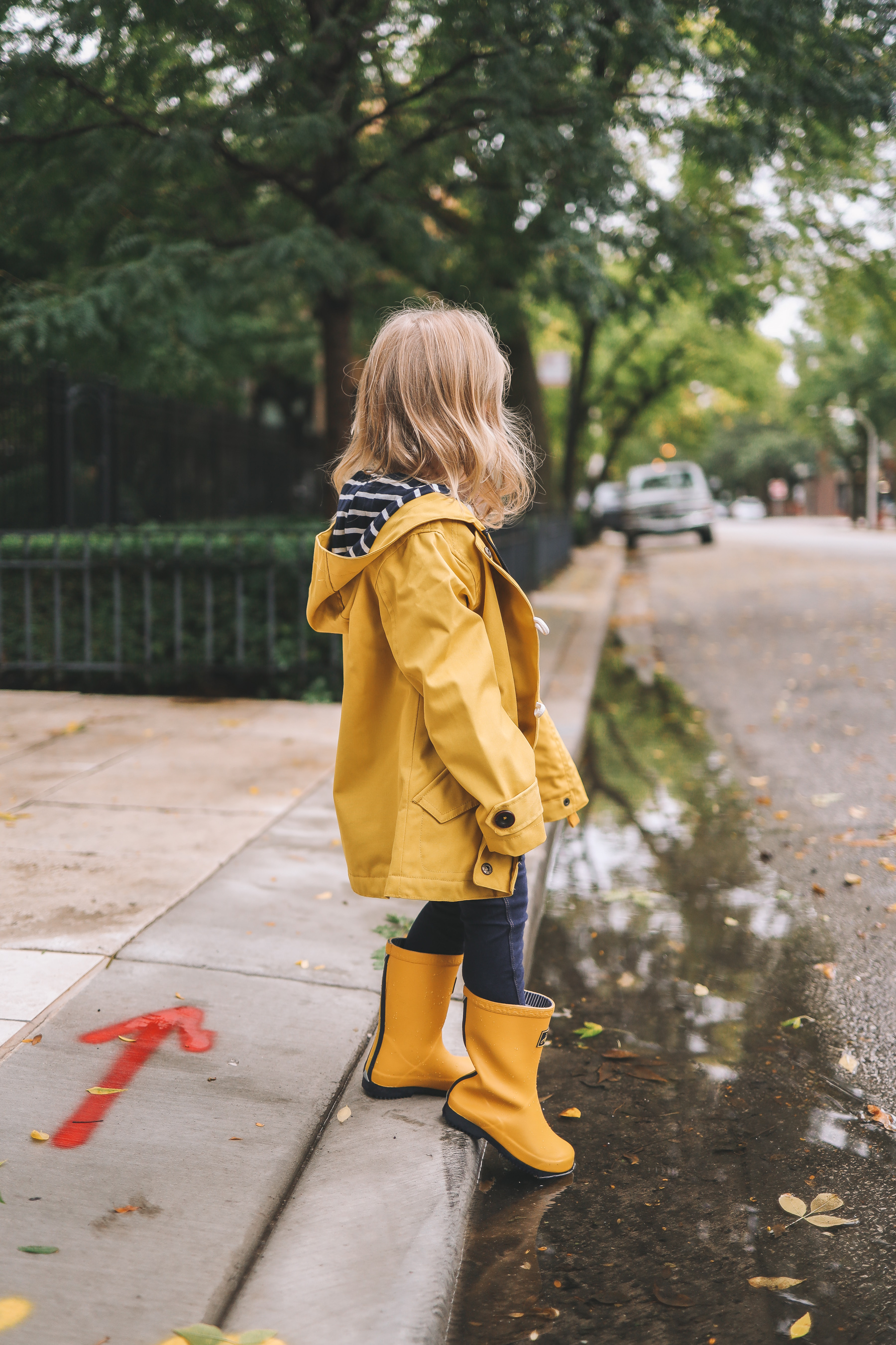 Toddler girl rain jacket hotsell and boots