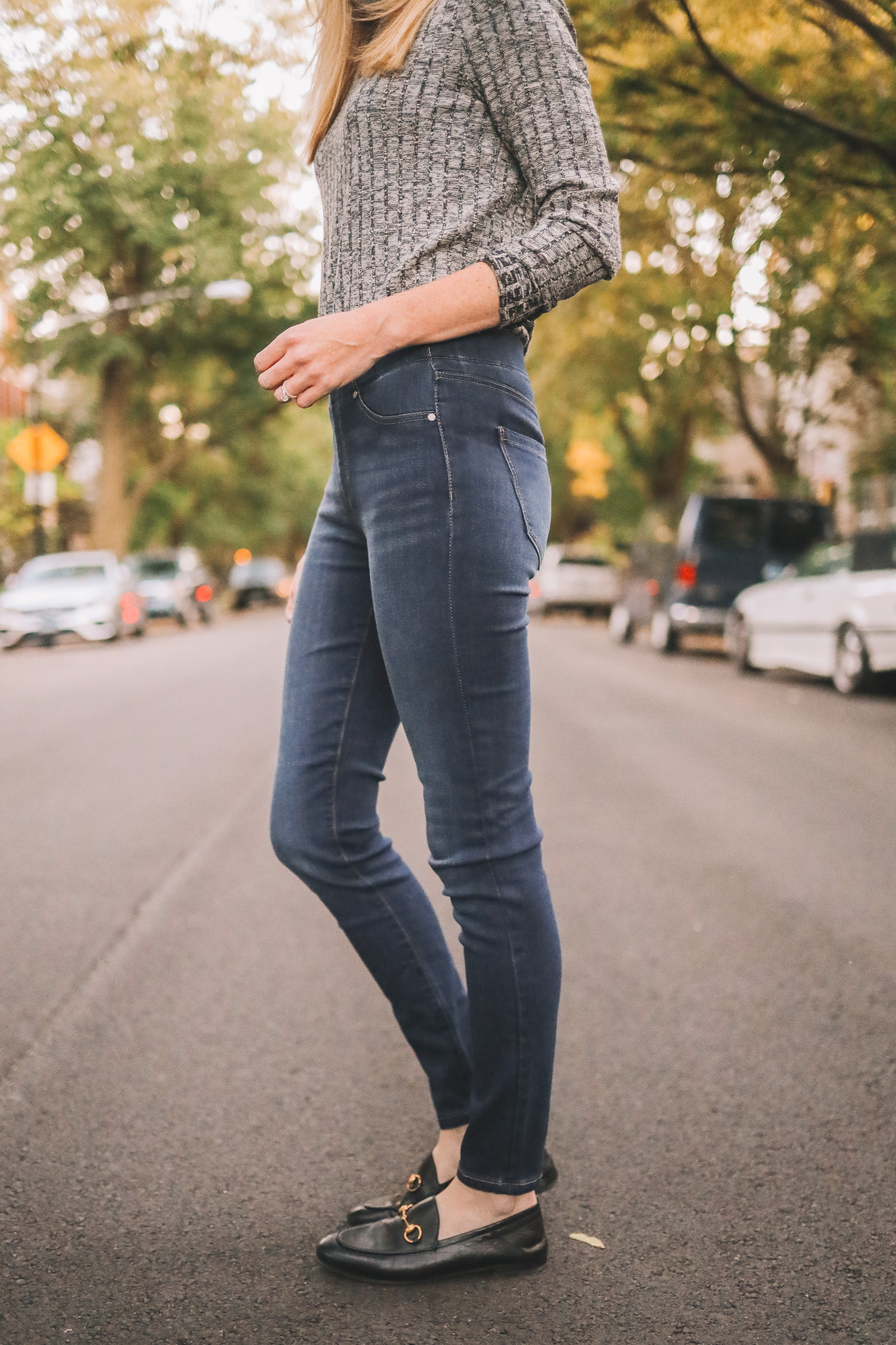 pull-on skinny jeans