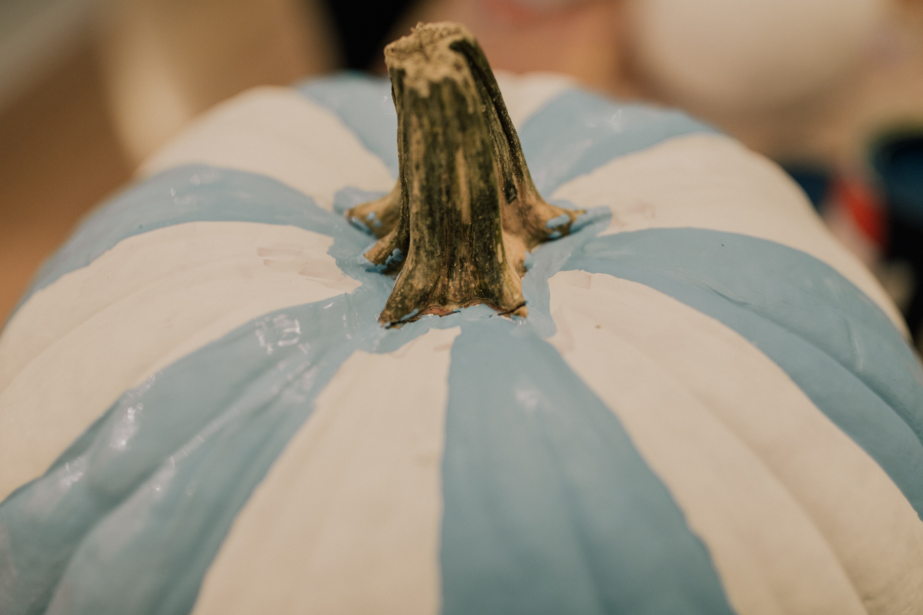 How to paint gingham pumpkins