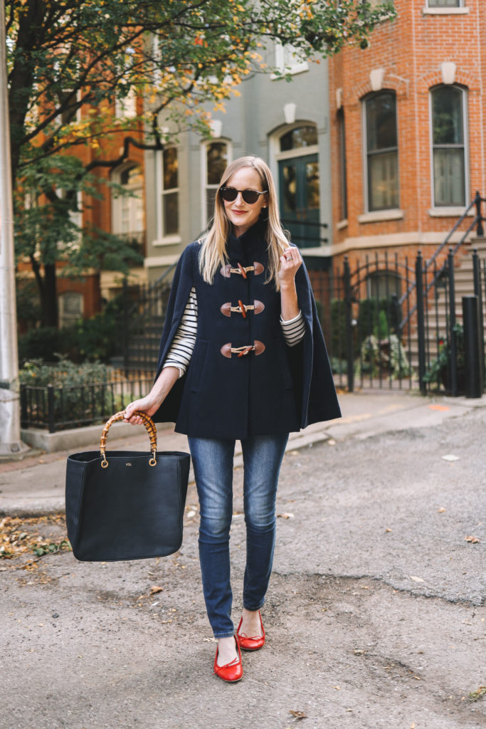 Navy Toggle Cape from J.Crew is Back! - Kelly in the City