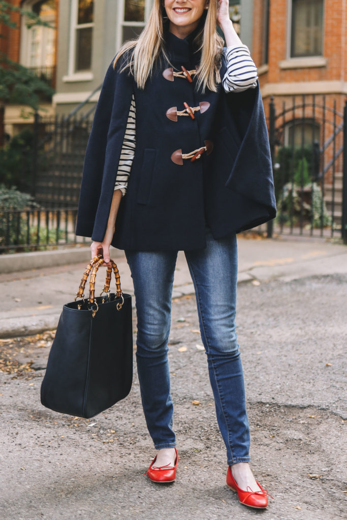 Navy Toggle Cape from J.Crew is Back! | Kelly in the City