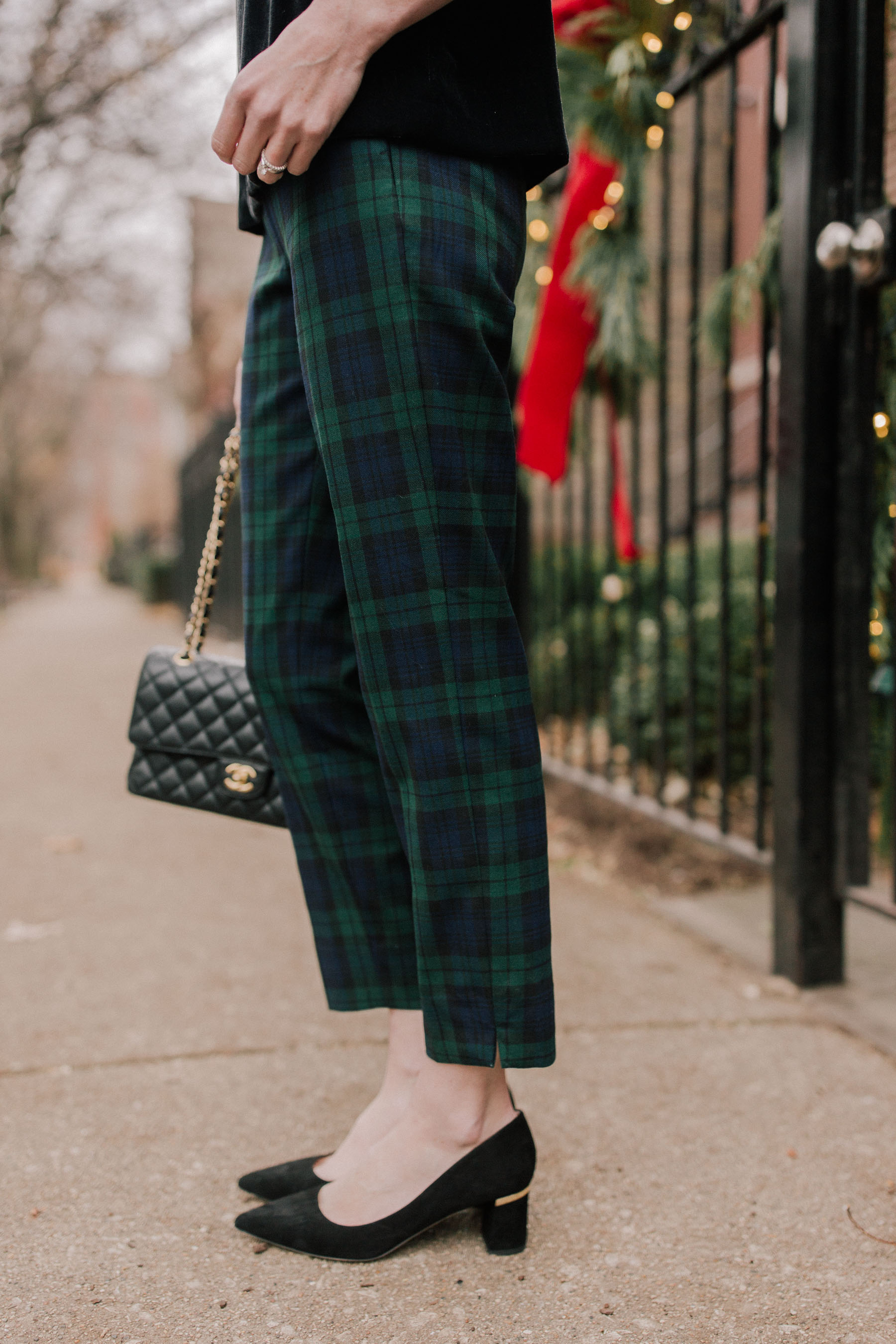 Paperbag Plaid Pants, Dallas petite fashion