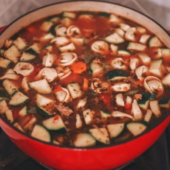 Cookin’ with Mitch: Italian Sausage, Zucchini and Tortellini Soup