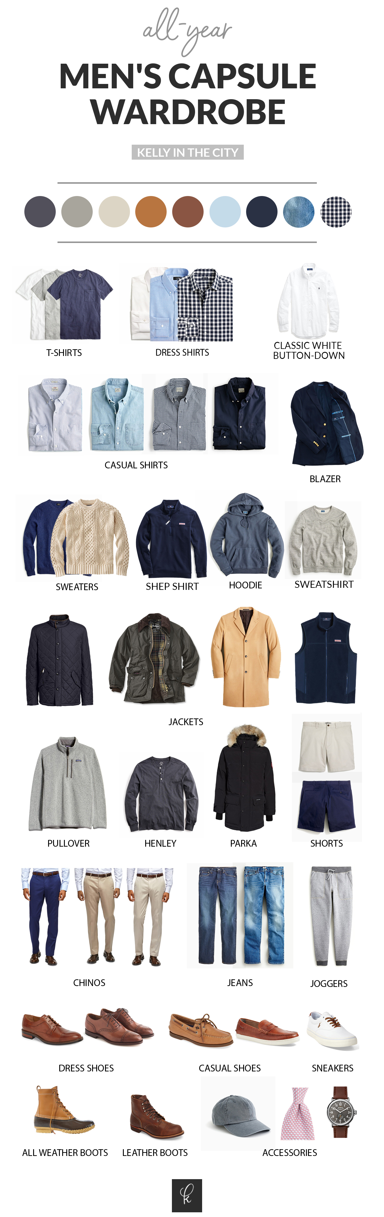 Business casual capsule wardrobe checklist - gearinriko