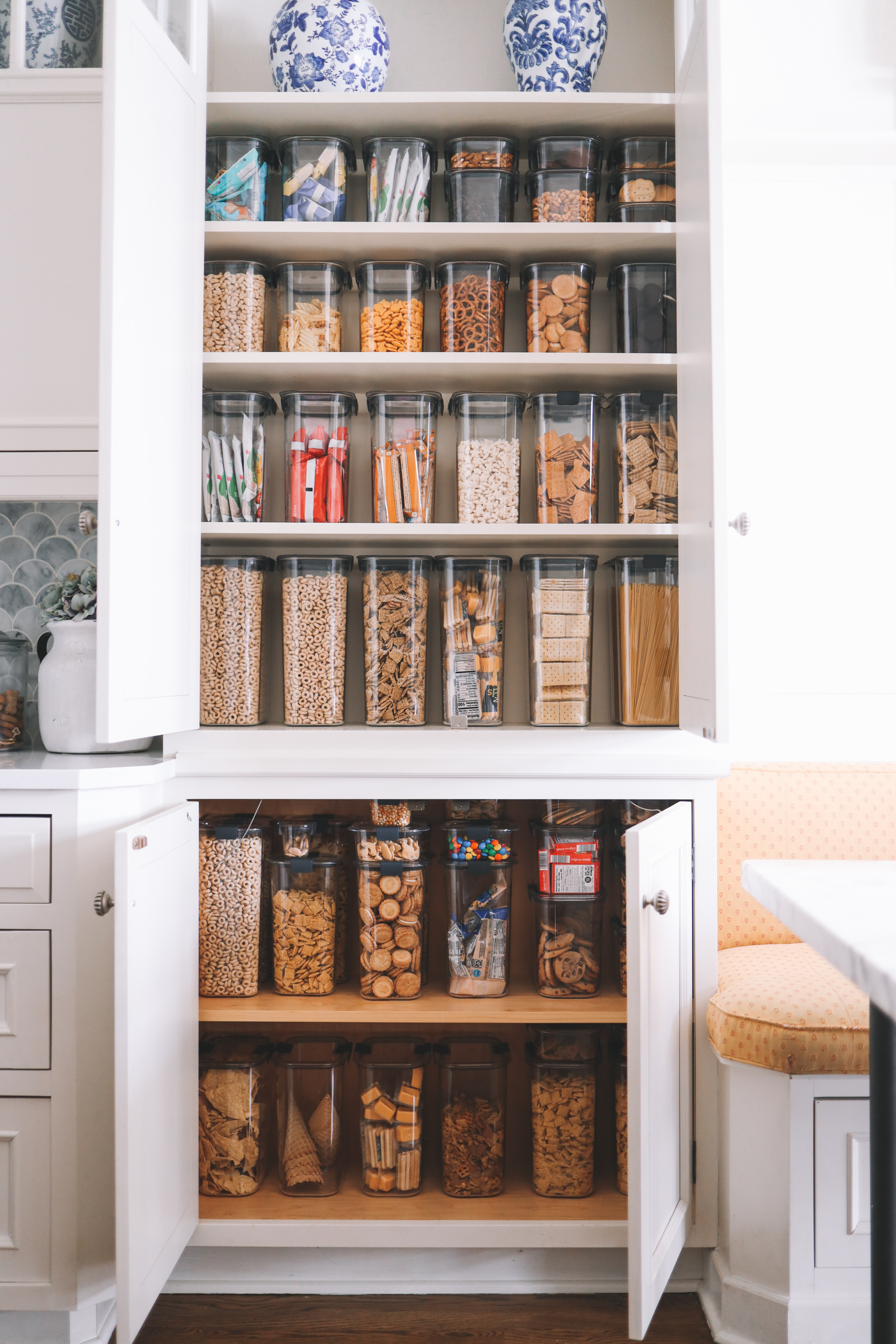 organized kitchen before and after