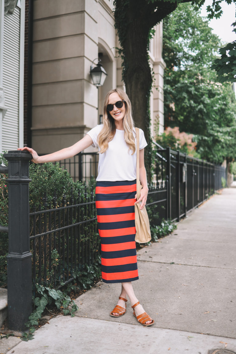 Knit Striped Skirt | Kelly in the City | A Lifestyle Blog