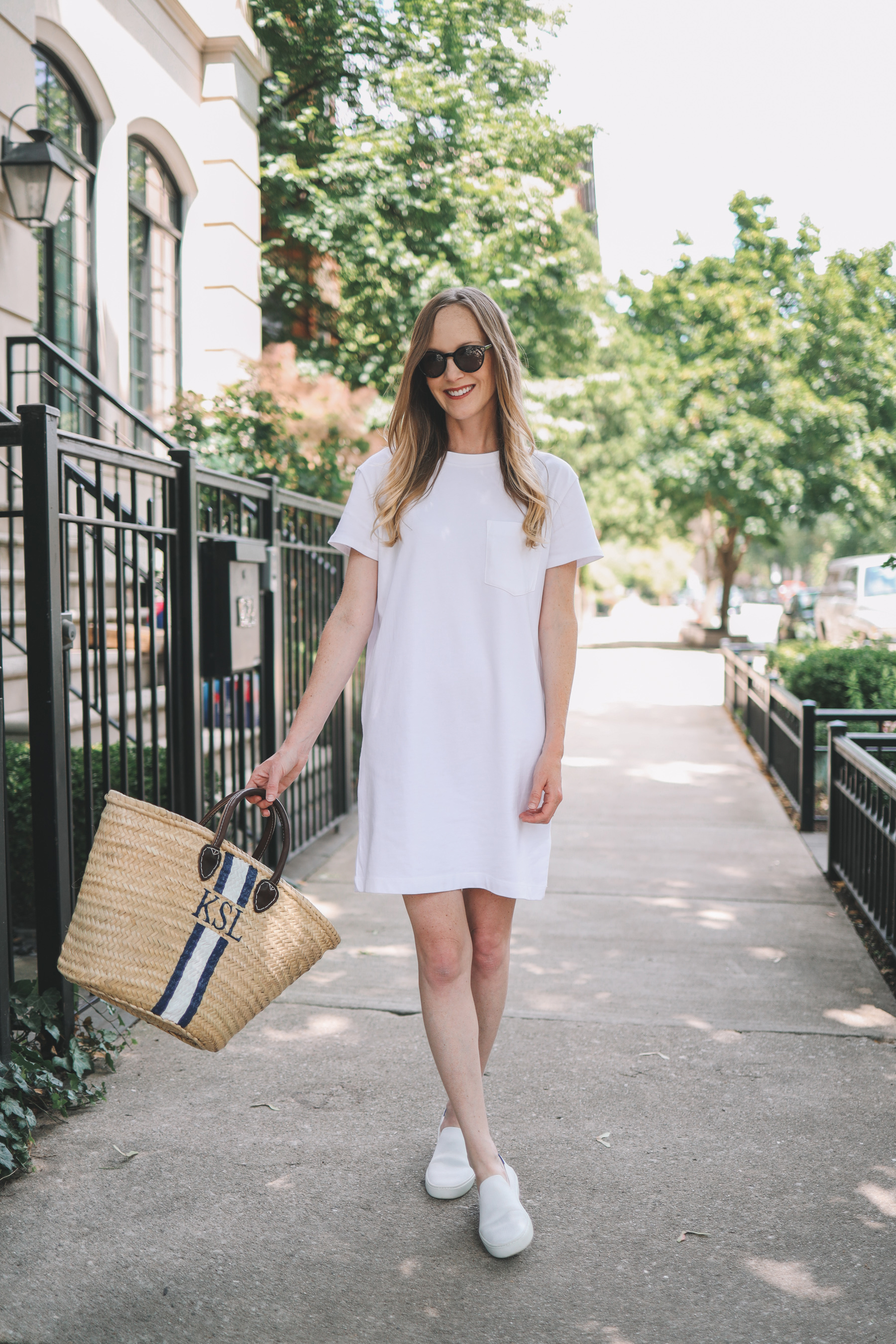 madewell pocket tee dress