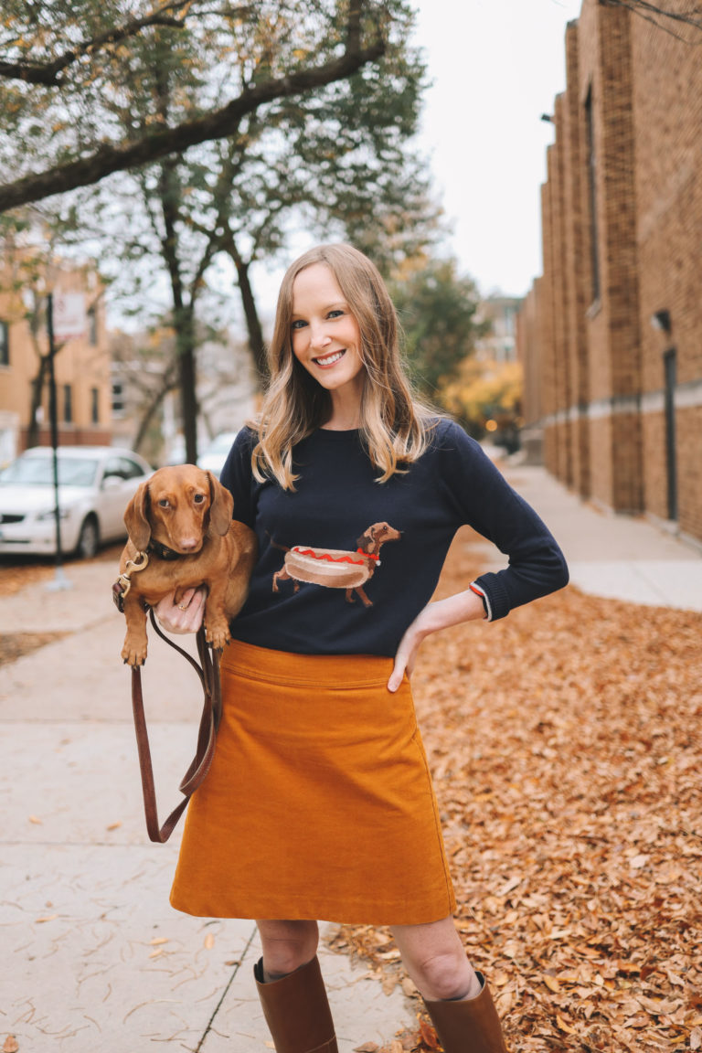 Joules Dachshund Sweater Giveaway Kelly in the City Lifestyle Blog