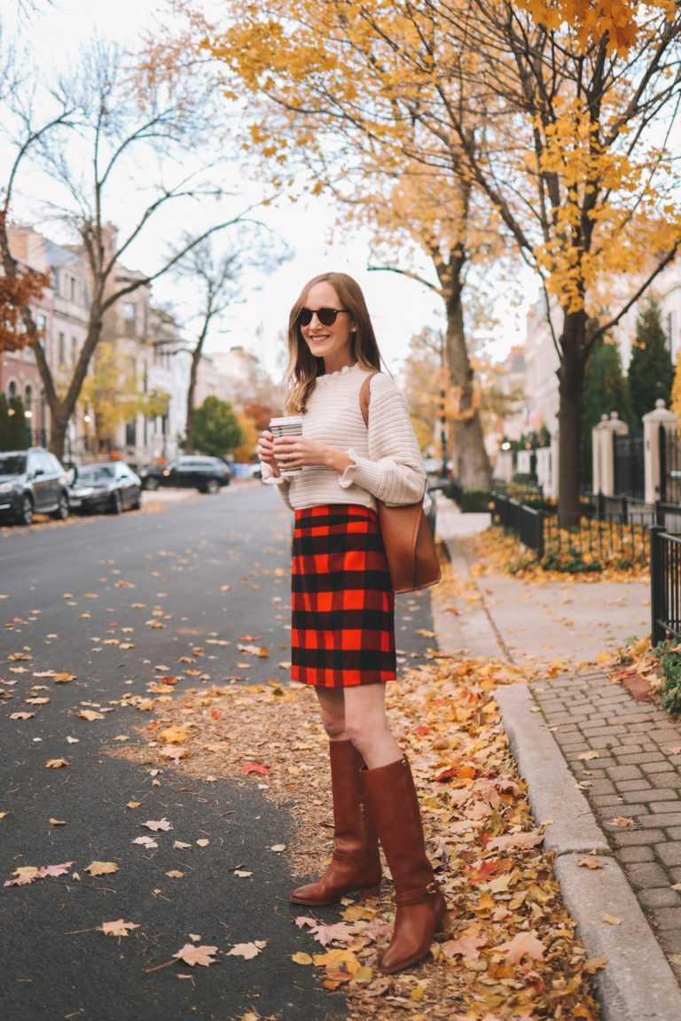 Buffalo Check Skirt | Kelly in the City | Lifestyle Blog