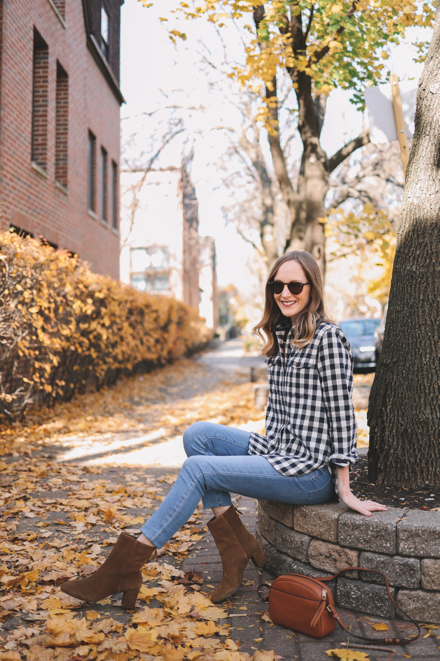 Blue & White Buffalo Check Shirt Jacket - ShopperBoard