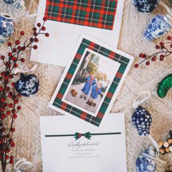 Plaid Bow Holiday Cards