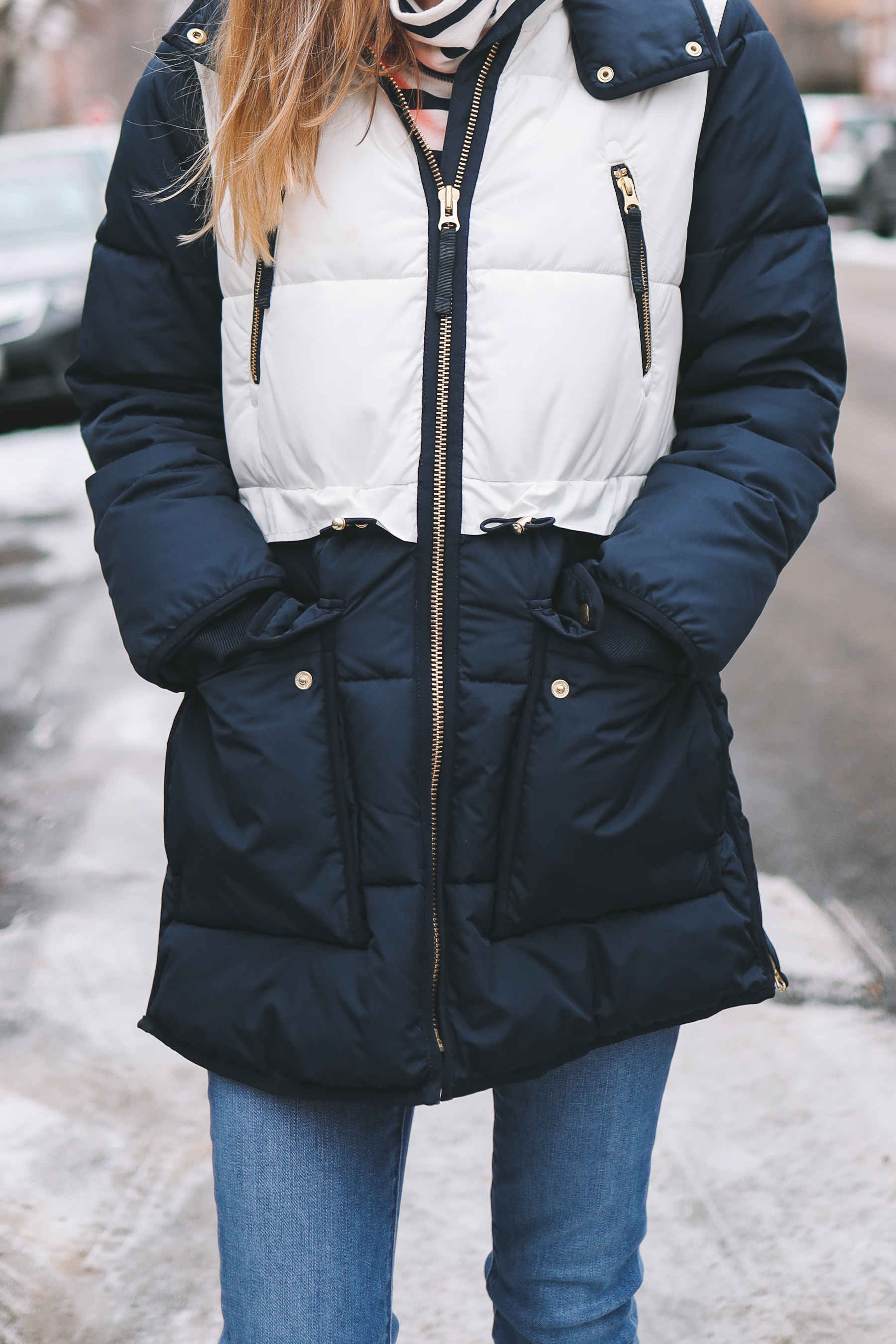 Crew padded jacket best sale