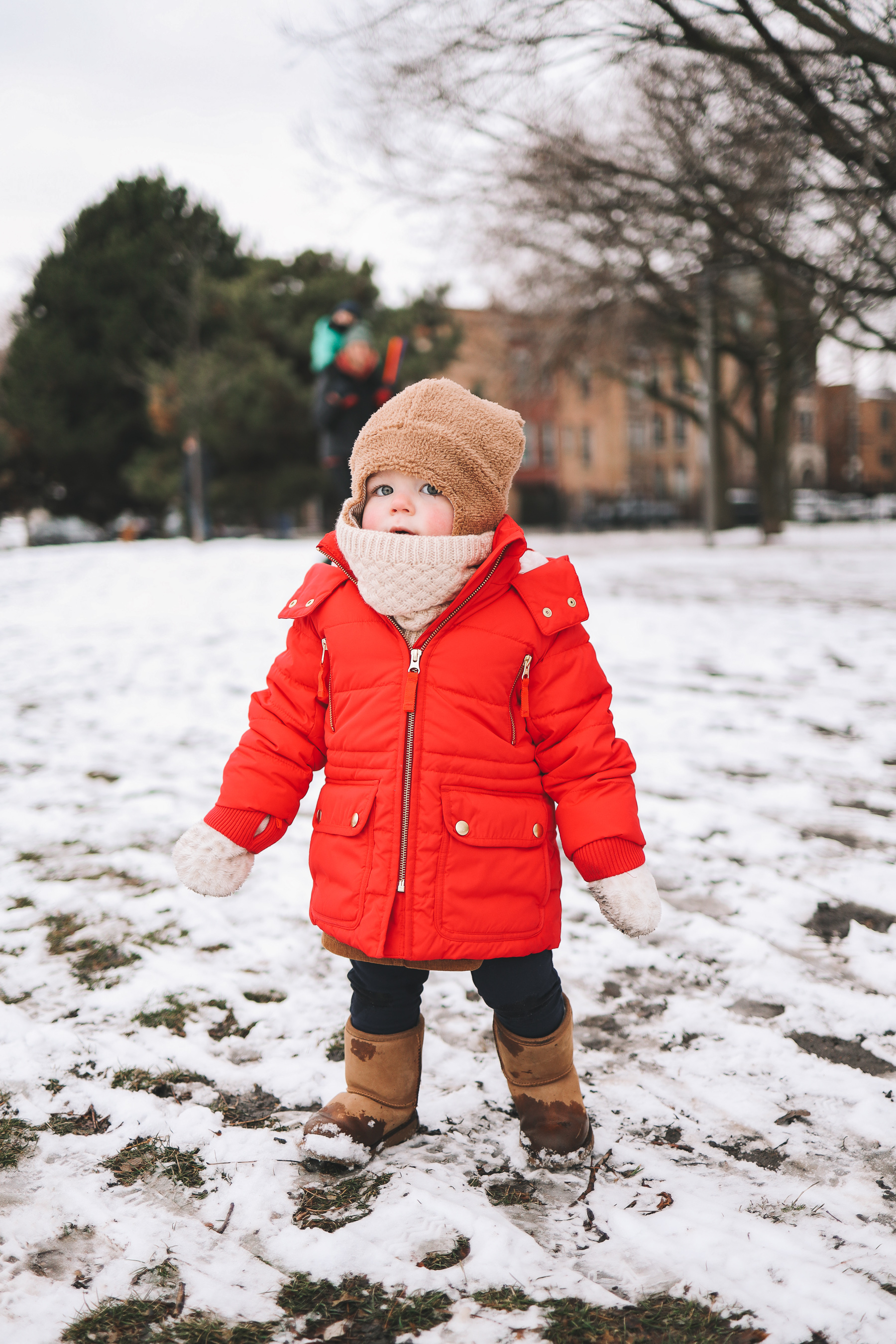 Oz Park Snow Day | toddler winter fashion