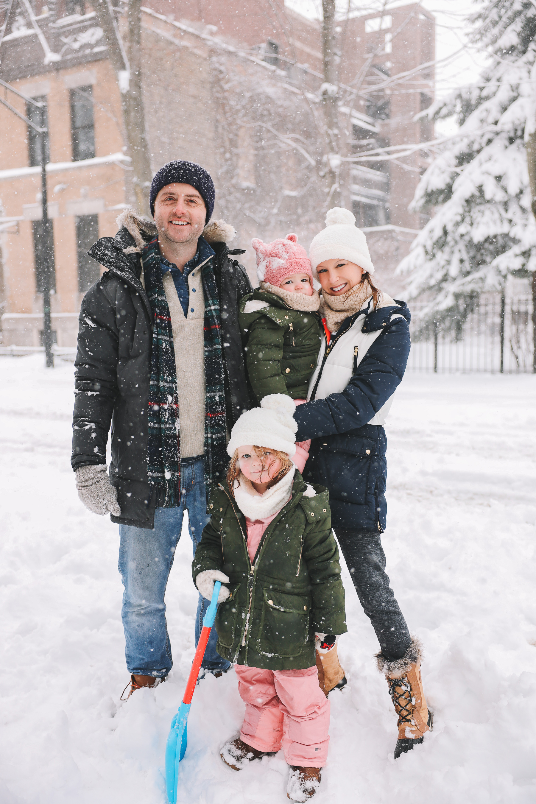 family winter snow picture | My new lens