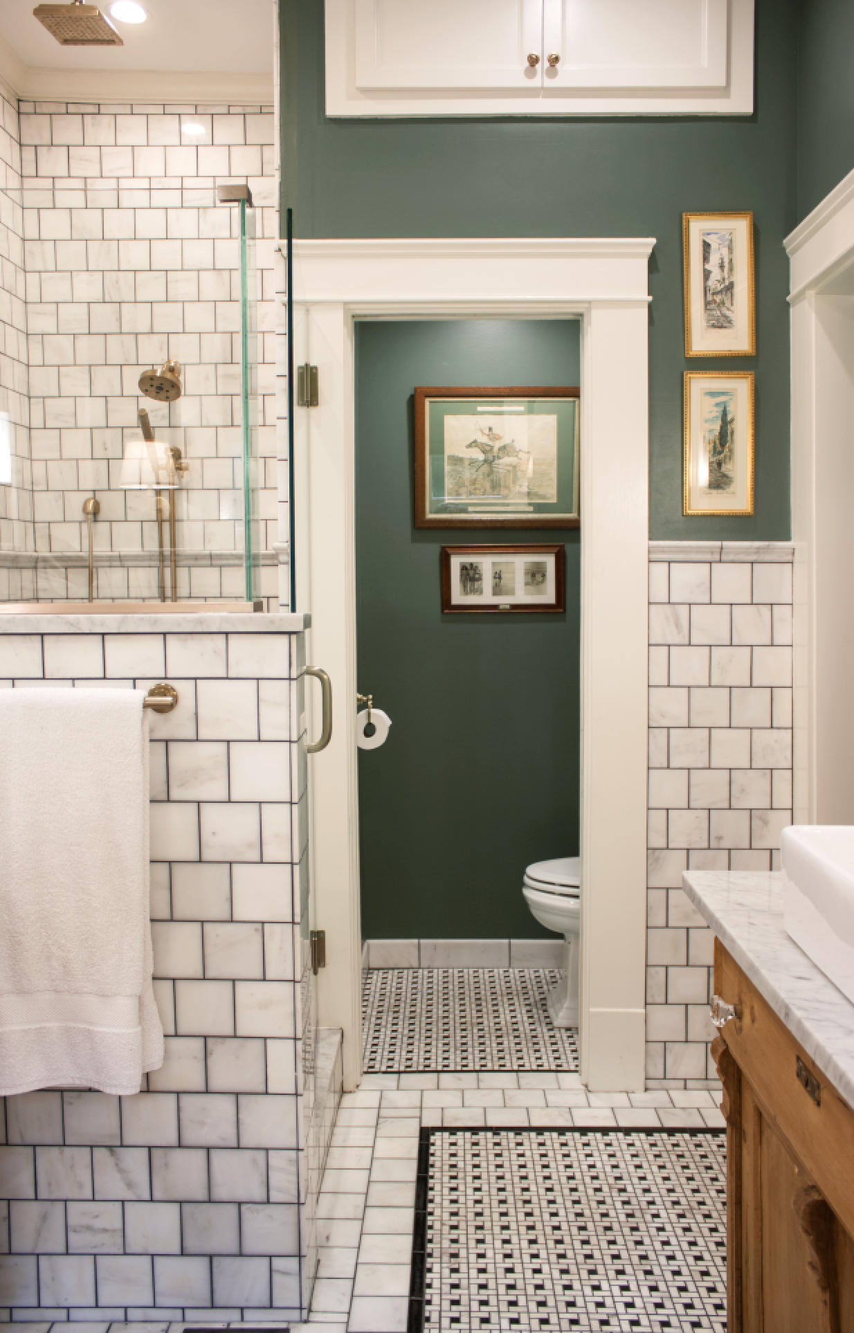 Industrial Bathroom Inspiration: Black, White + Brass - Kelly in the City