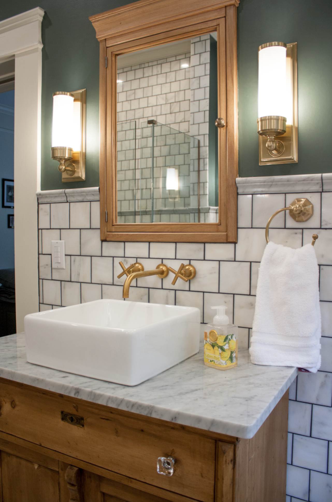 Industrial Bathroom Inspiration: Black, White + Brass - Kelly in