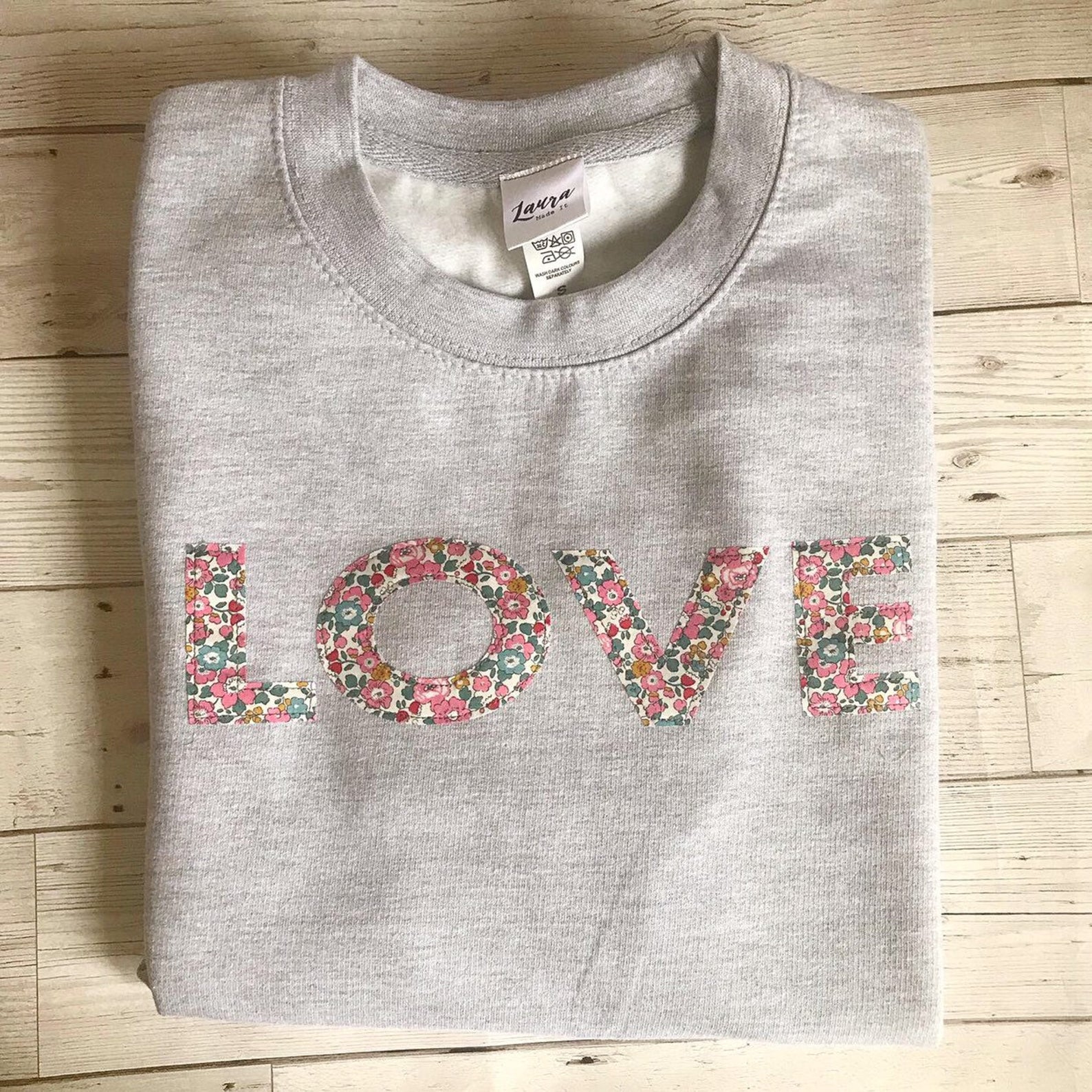 Liberty of London "LOVE" Sweatshirt | 15 Cute Etsy Products