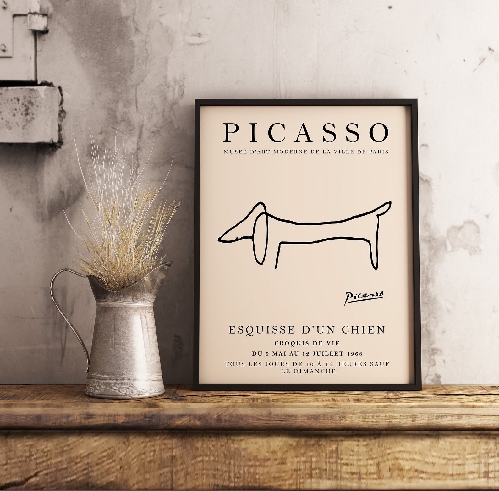 Picasso Dachshund Print | 50 Home Decor Finds