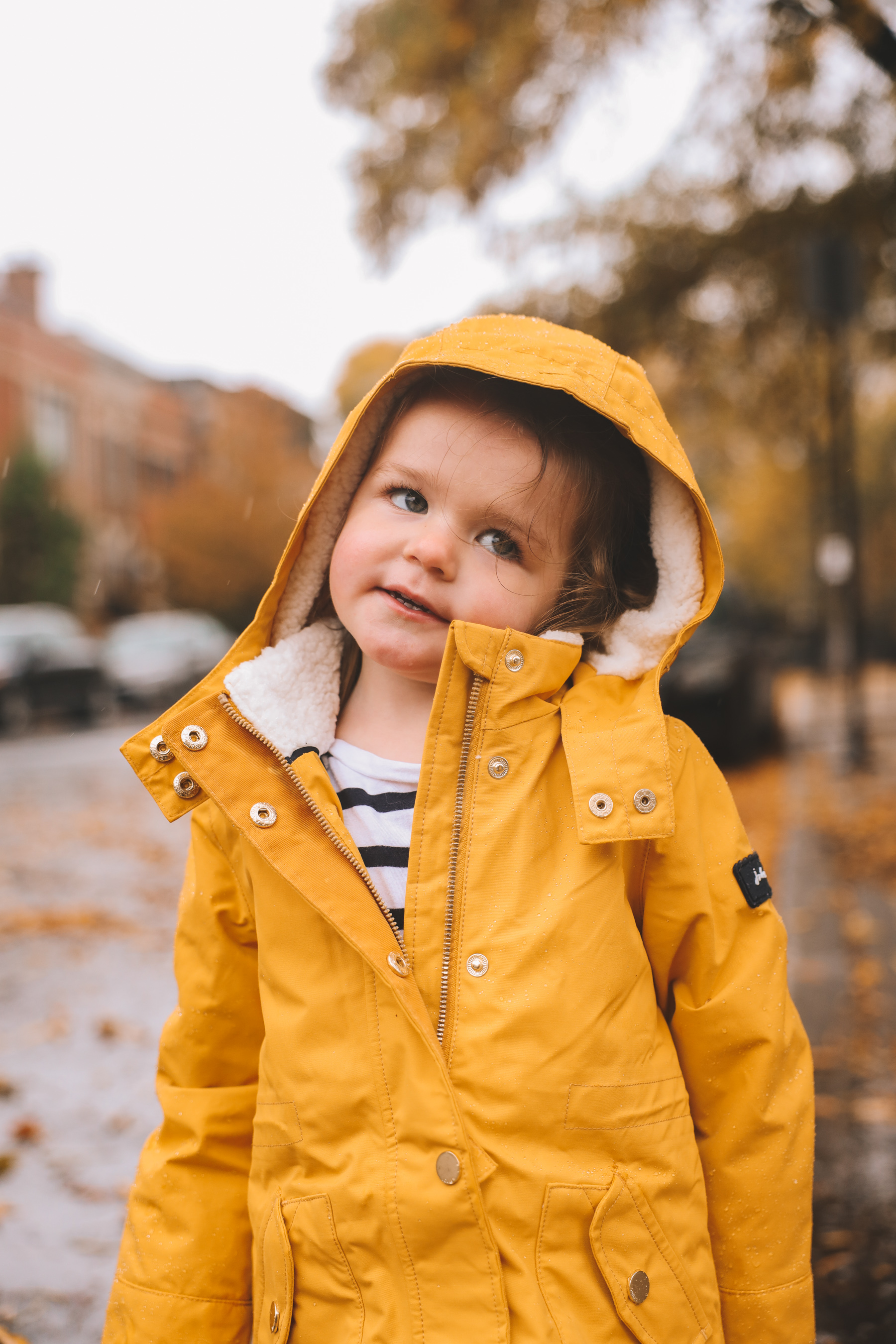 Annual Yellow Rain Coat Photos - shearling lining rain coat