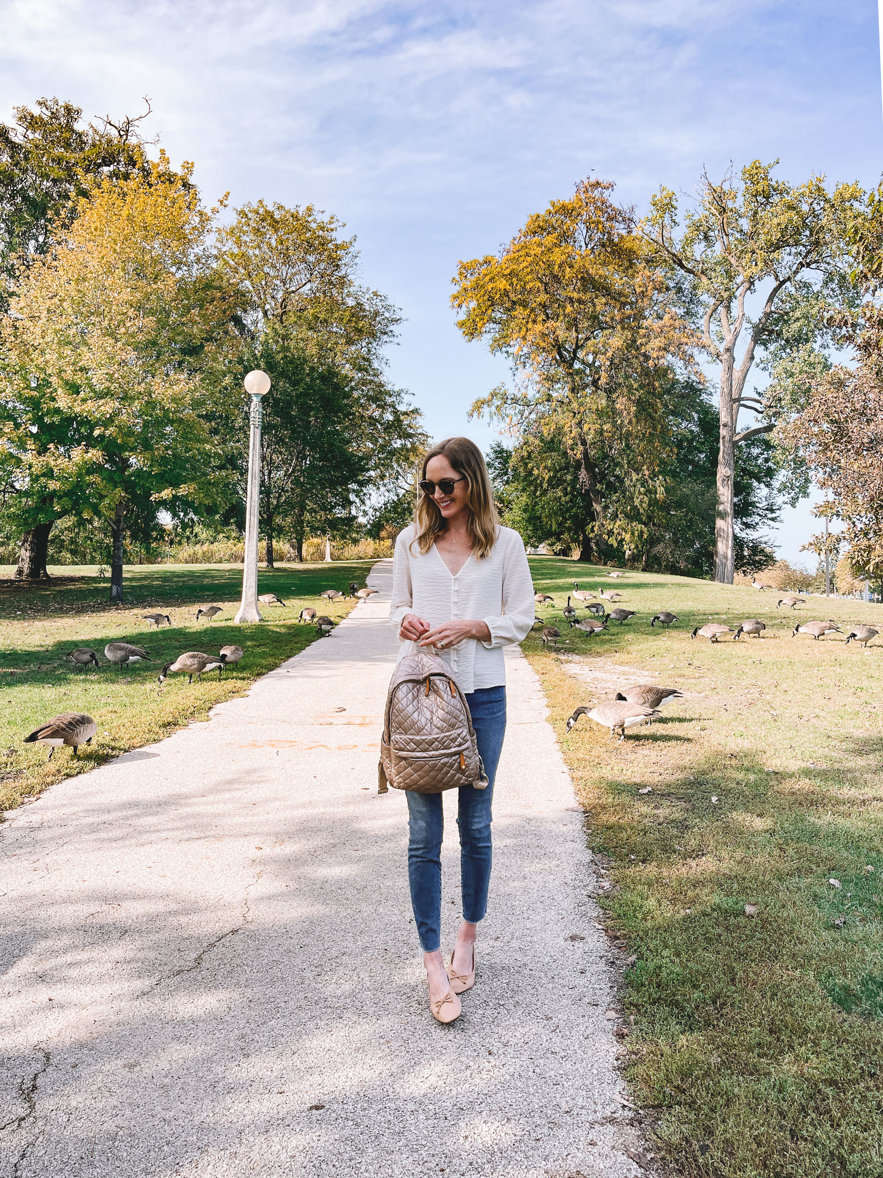 Summer dress in fall  Mini backpack outfit, Louis vuitton palm