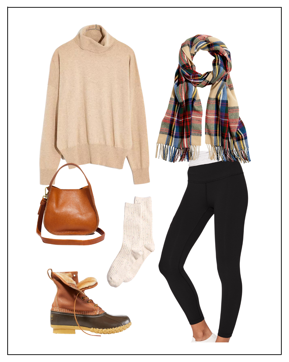 fall travel outfit idea