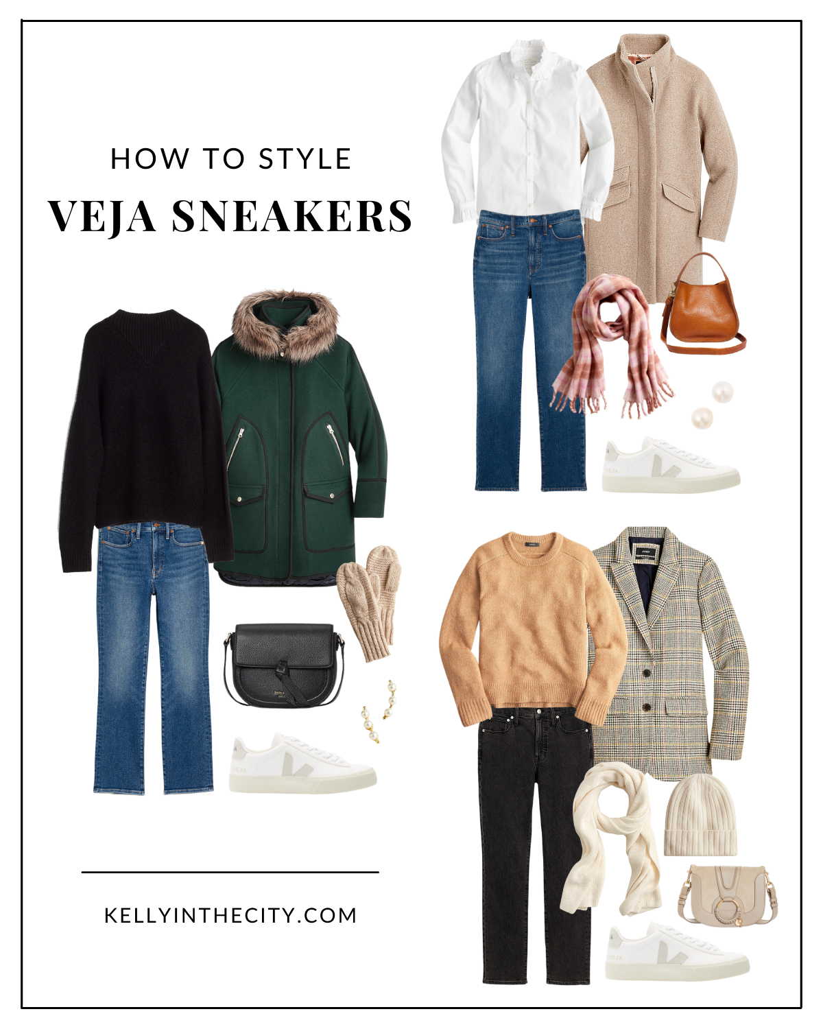 Veja shop sneakers outfit