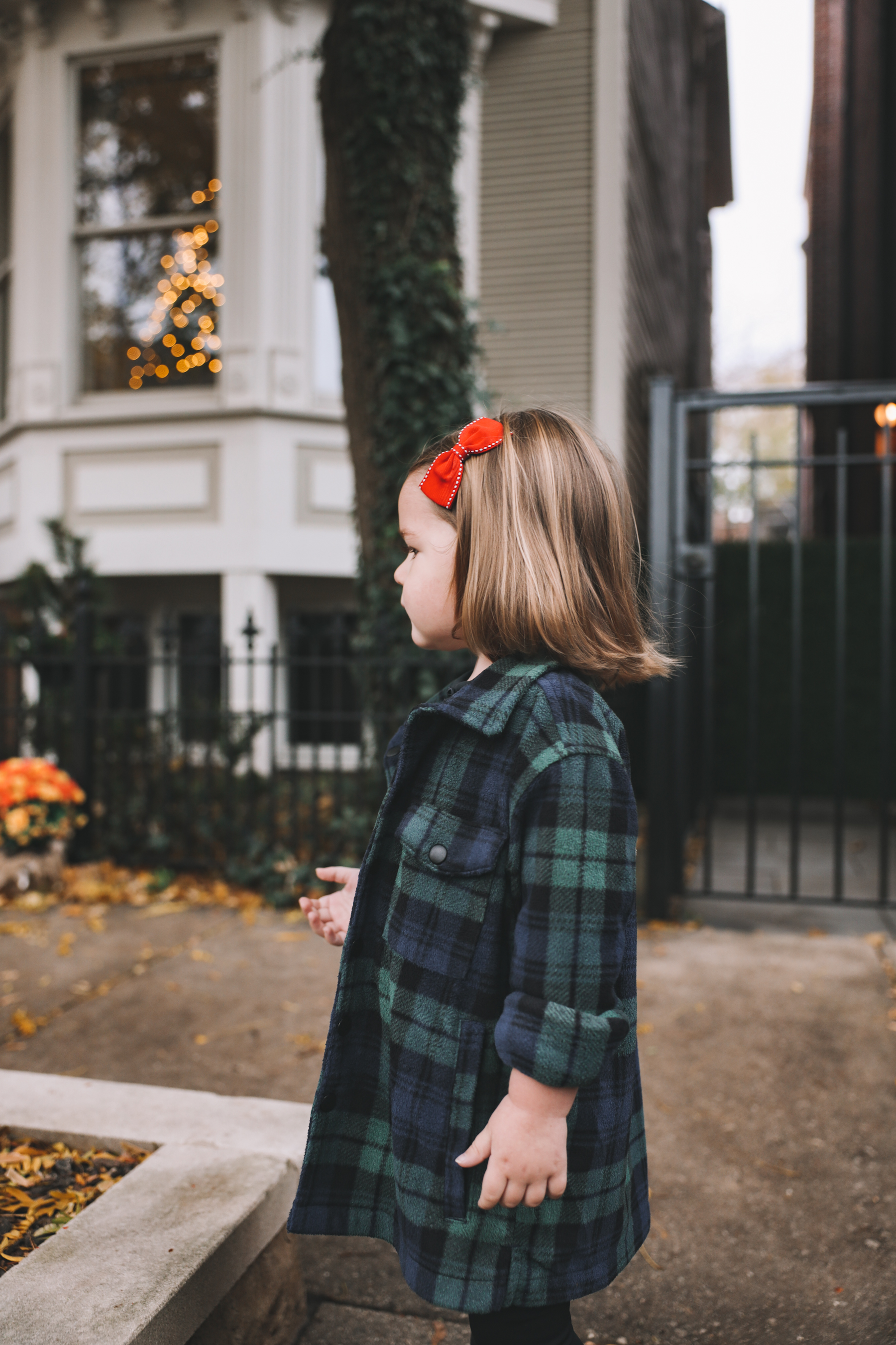 Black Watch Plaid Shift Dress