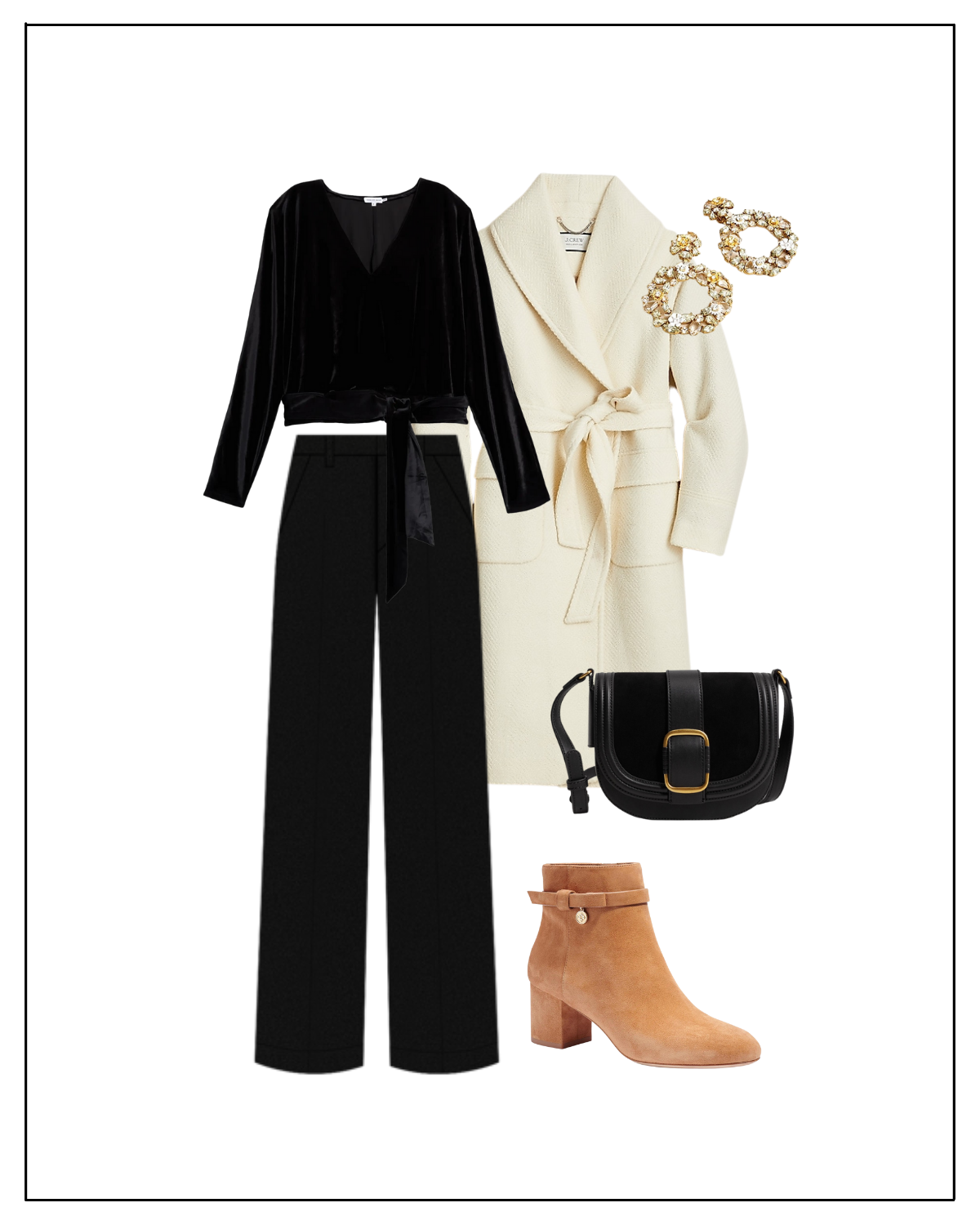 Three Easy New Year’s Eve Looks - chic black winter outfit
