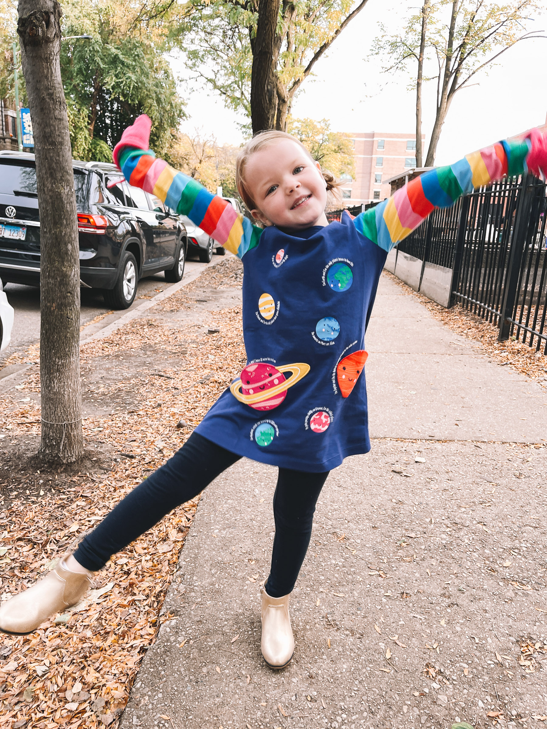 Girls' Applique Pocket Tunic