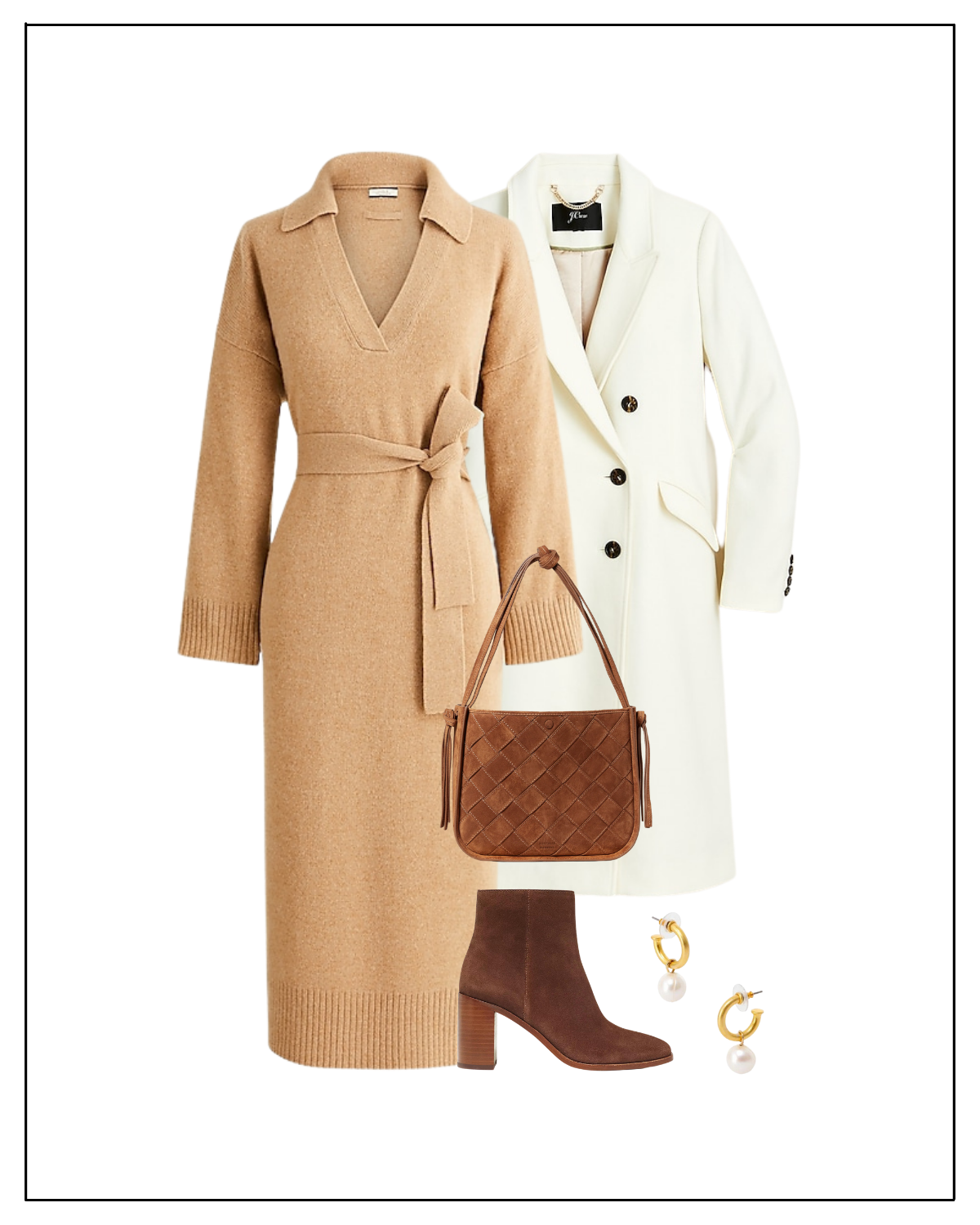 How to Wear Dresses in Winter - Cashmere Tie Dress