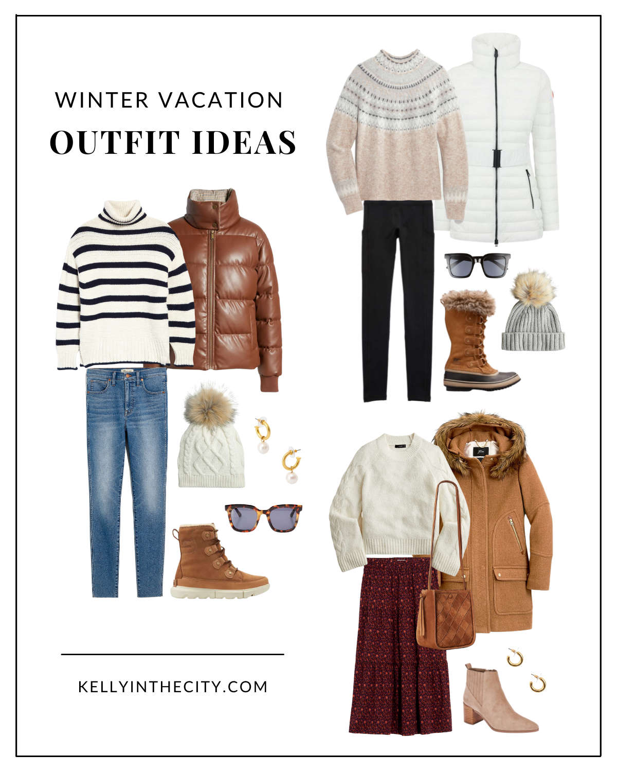 3 Winter Vacation Outfit Ideas Treasured Valley